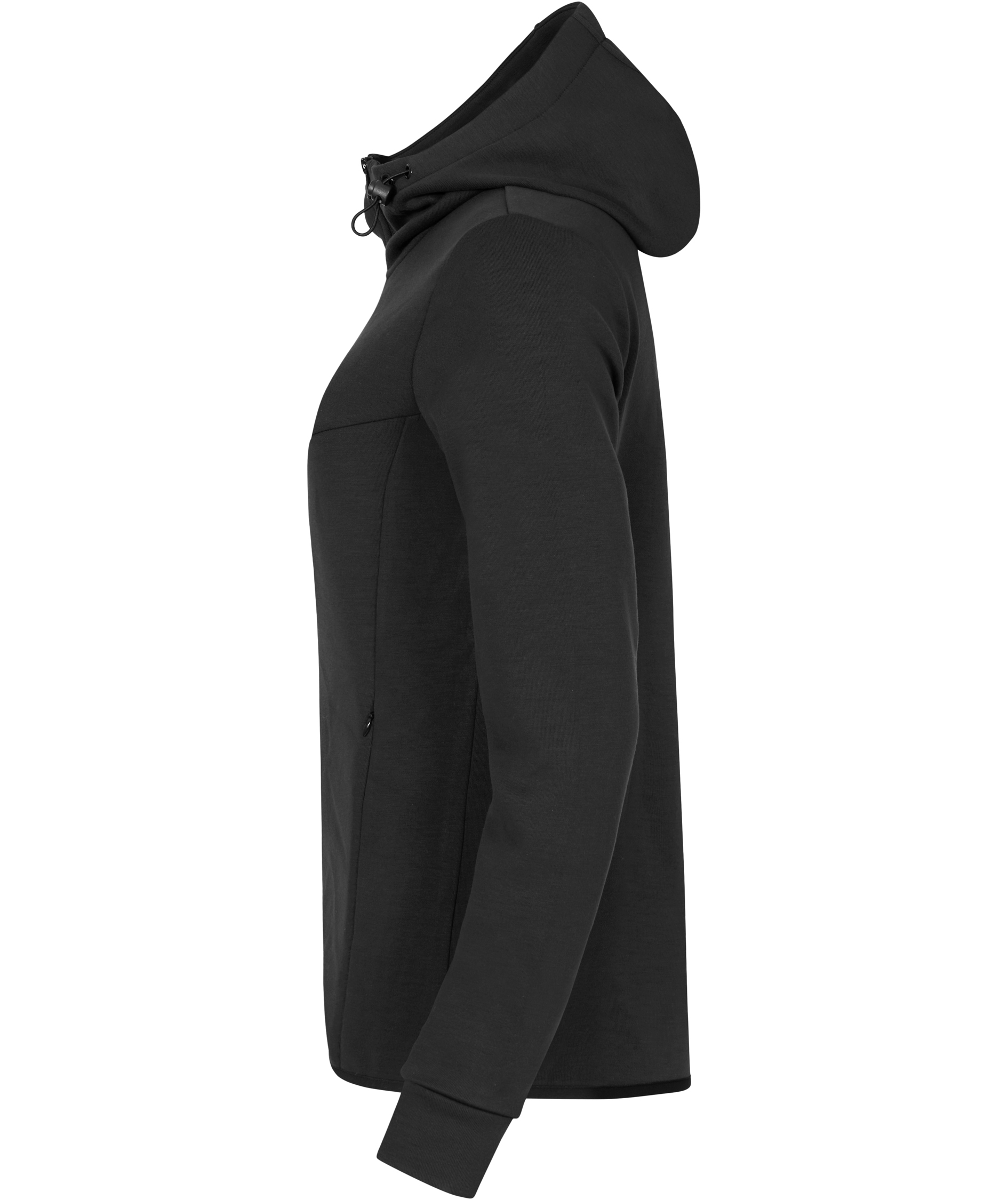 Clique Hayden women's hoodie with full zipper, Black, large image number 3