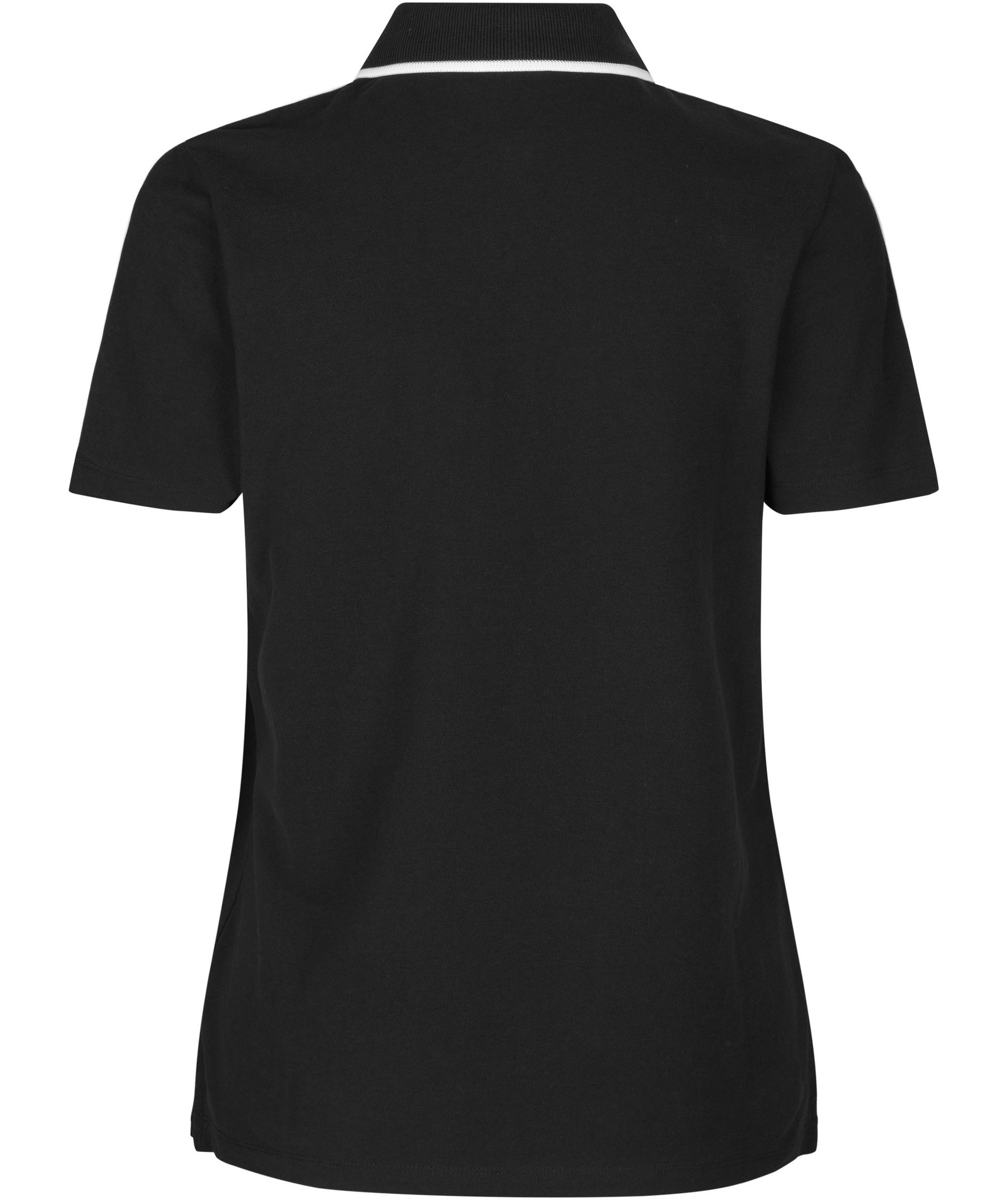 ID dame Polo T-shirt, Sort