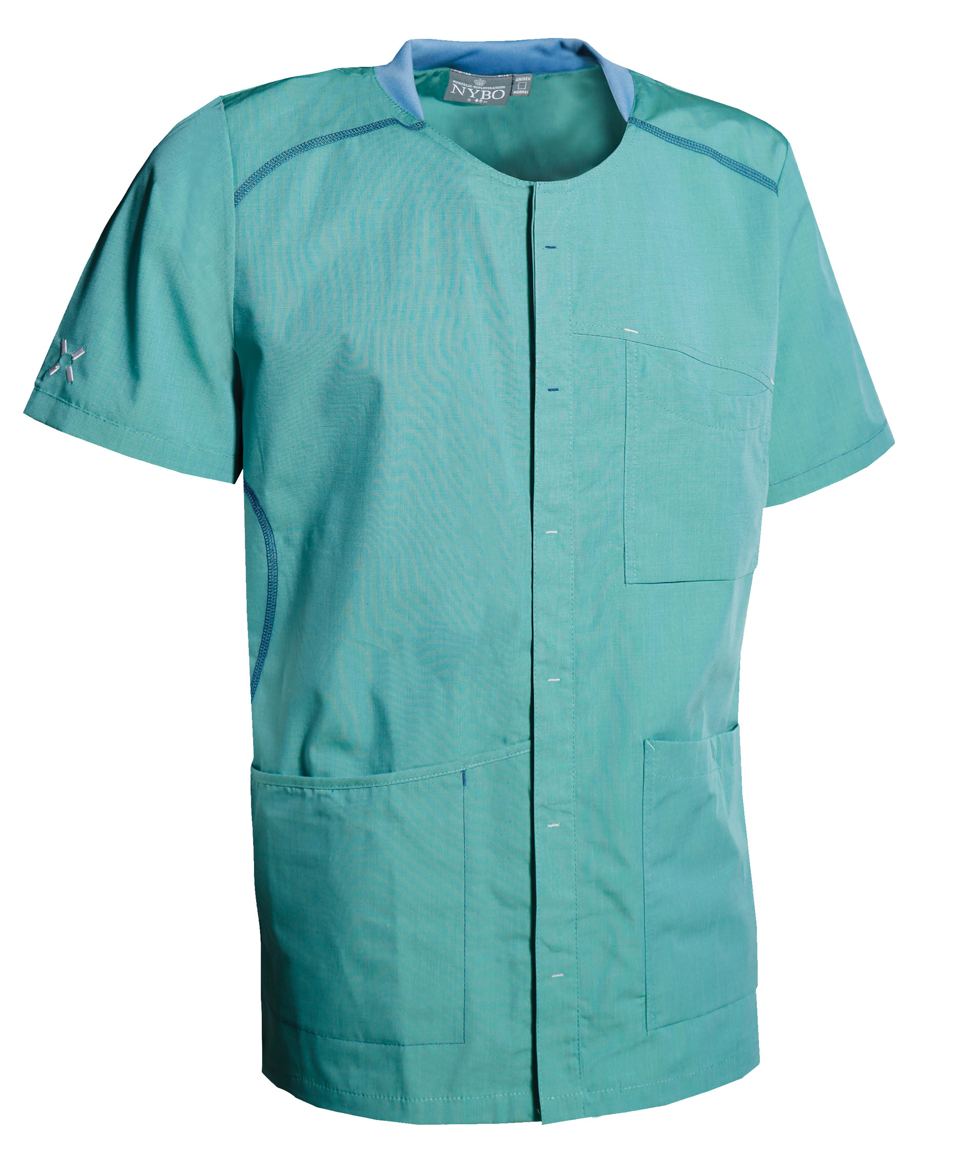 Nybo Workwear Sporty short-sleeved shirt, Green, Green, swatch