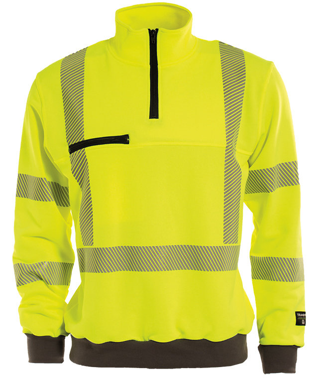 Tranemo sweatshirt, Hi-Vis Yellow