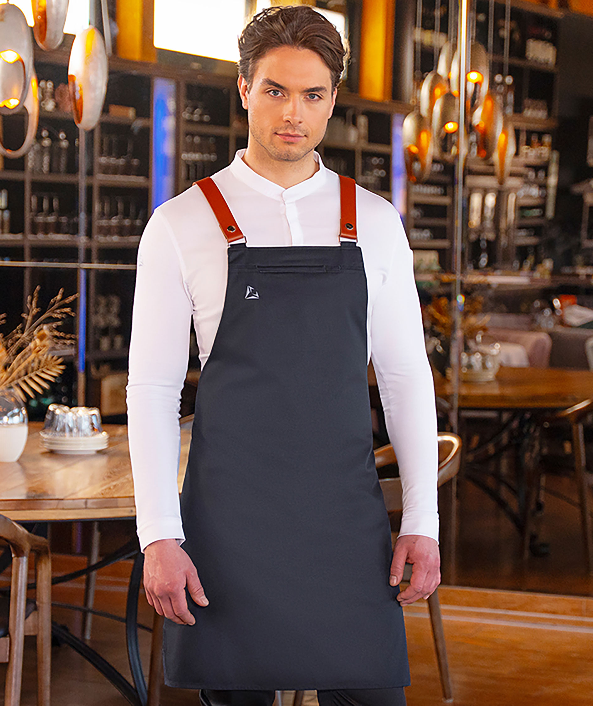 Karlowsky DIAMOND CUT&reg; bib apron, Black