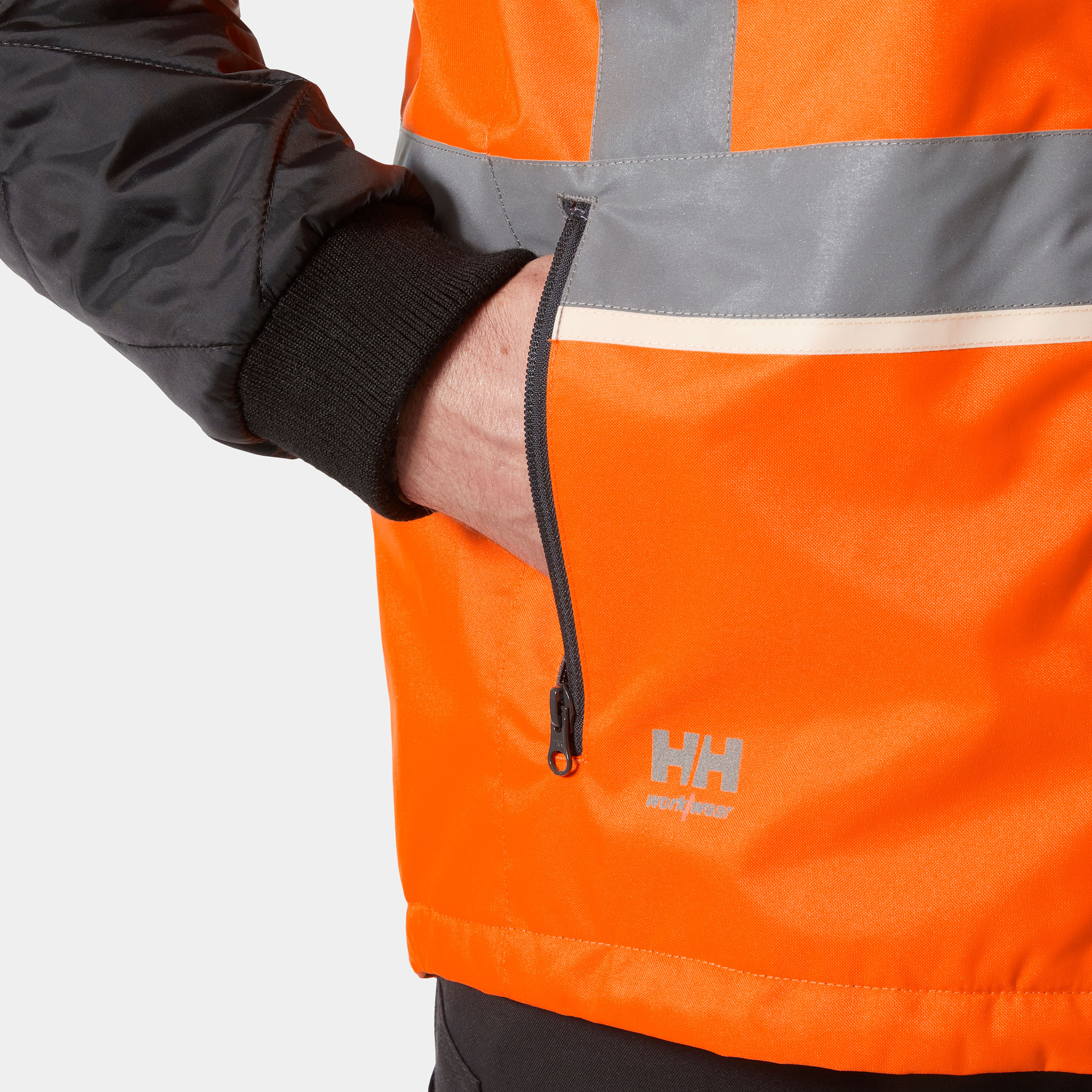 Helly Hansen UC-ME 2-in-1 insulator jacket, Hi-vis Orange/Ebony, large image number 6