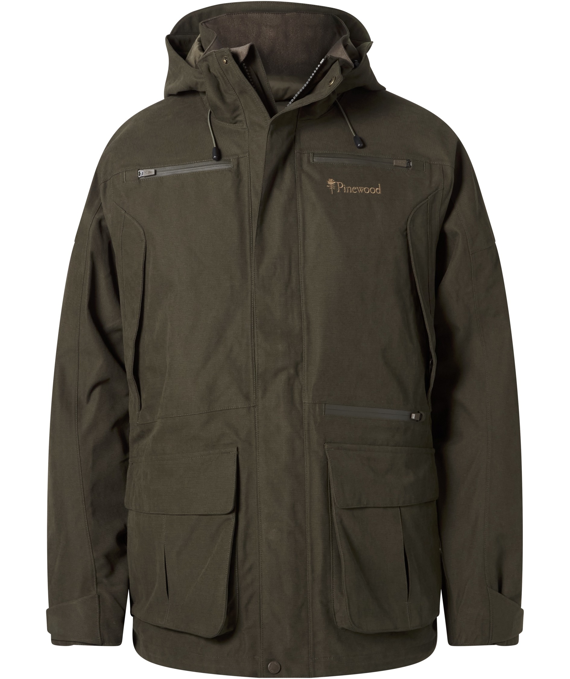 Pinewood Furudal Hunters hybrid stretch jakke, Dark Mossgreen, Dark Mossgreen, swatch
