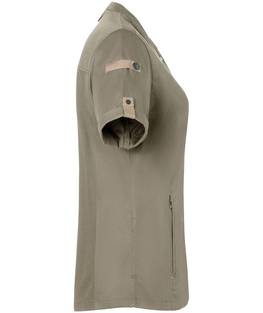 Karlowsky Green-Generation short sleeved chefs jacket, sage, large image number 4