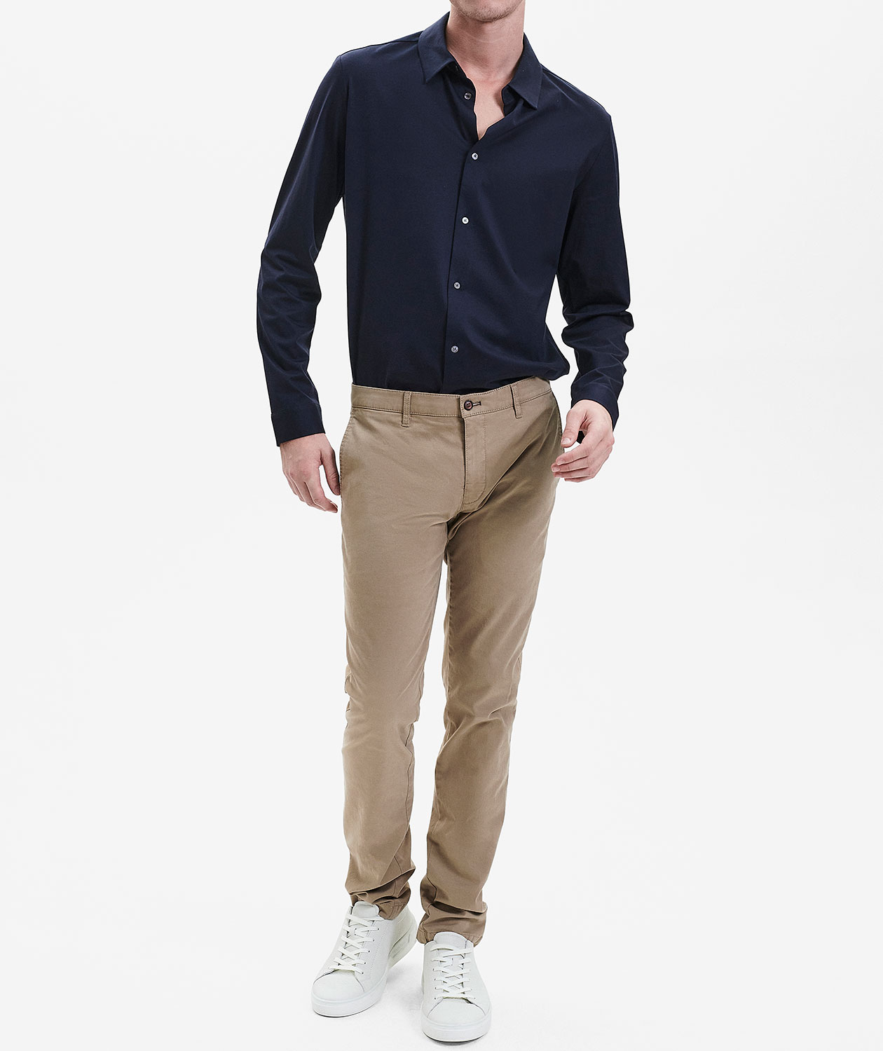 Sunwill Extreme Flexibility Slim fit byxa, Dark sand