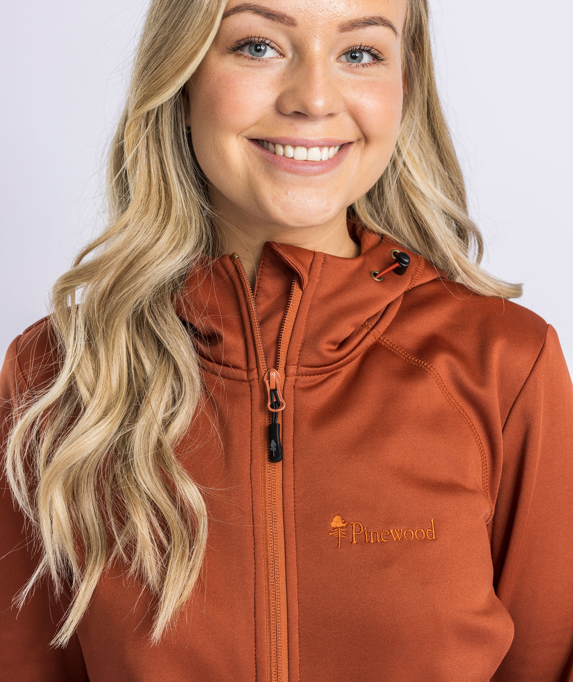 Pinewood Finnveden dame fleecejakke, Terracotta, large image number 5