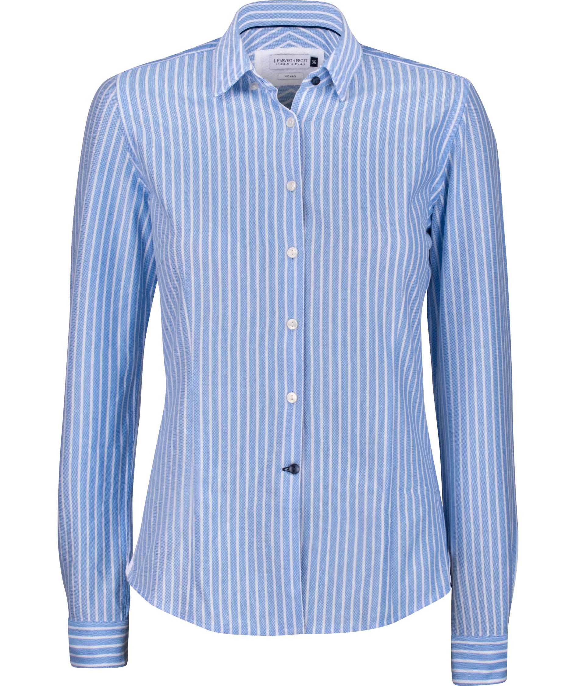 J. Harvest & Frost Indigo Bow 34 lady fit skjorta