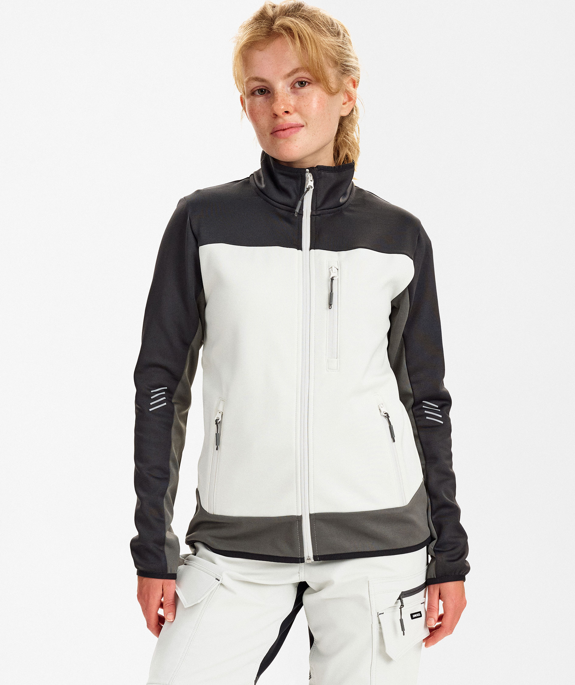 Engel Entire midlayer cardigan dam, Bone White/Anthracite Grey, large image number 1