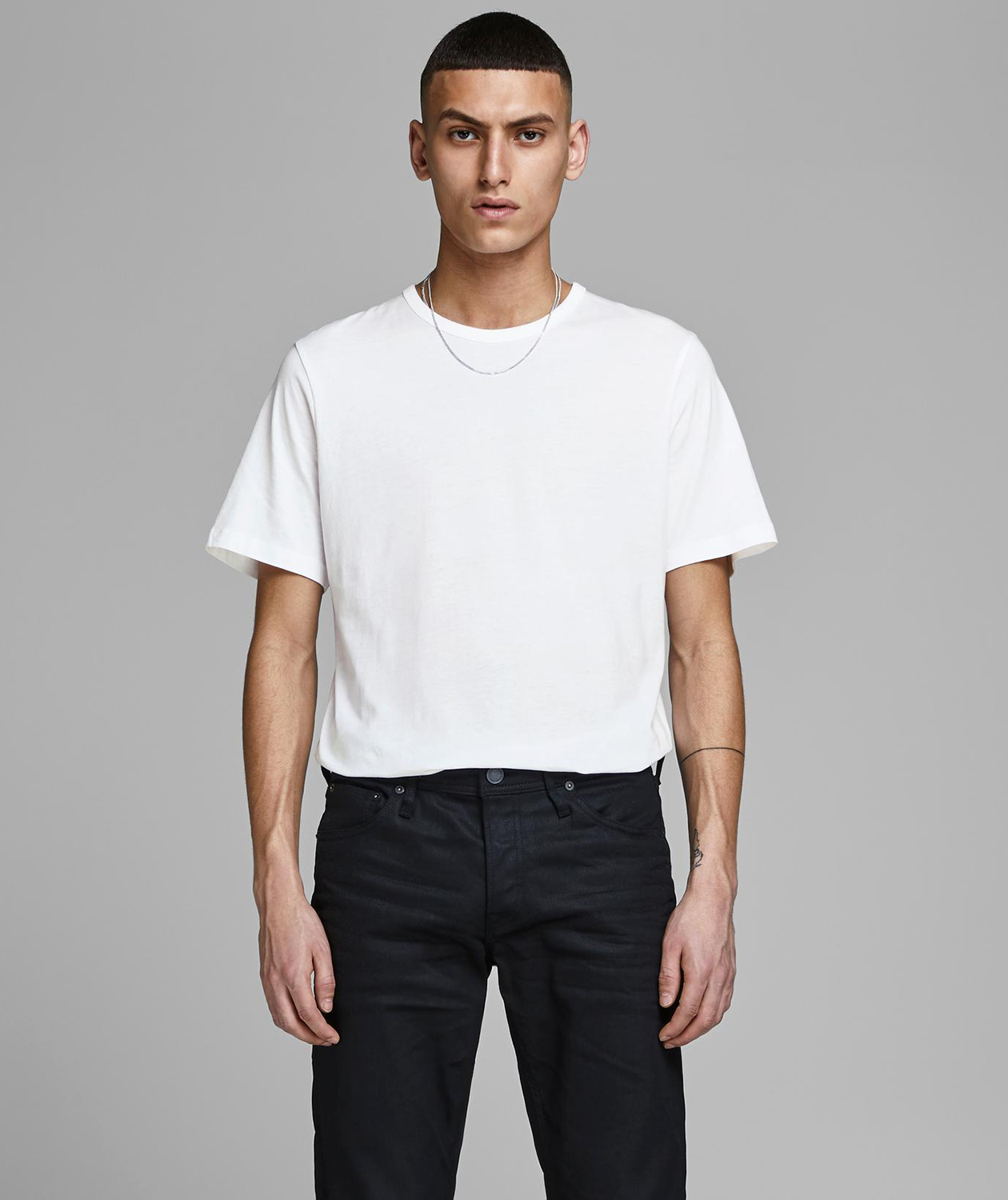 Jack & Jones JABASIC 2er Pack kurz&auml;rmlige Unterhemd, Wei&szlig;, large image number 4