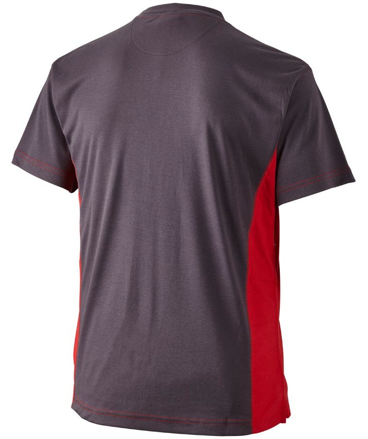 J.A.K. Basic T-shirt 1624, Gr&aring;/R&ouml;d