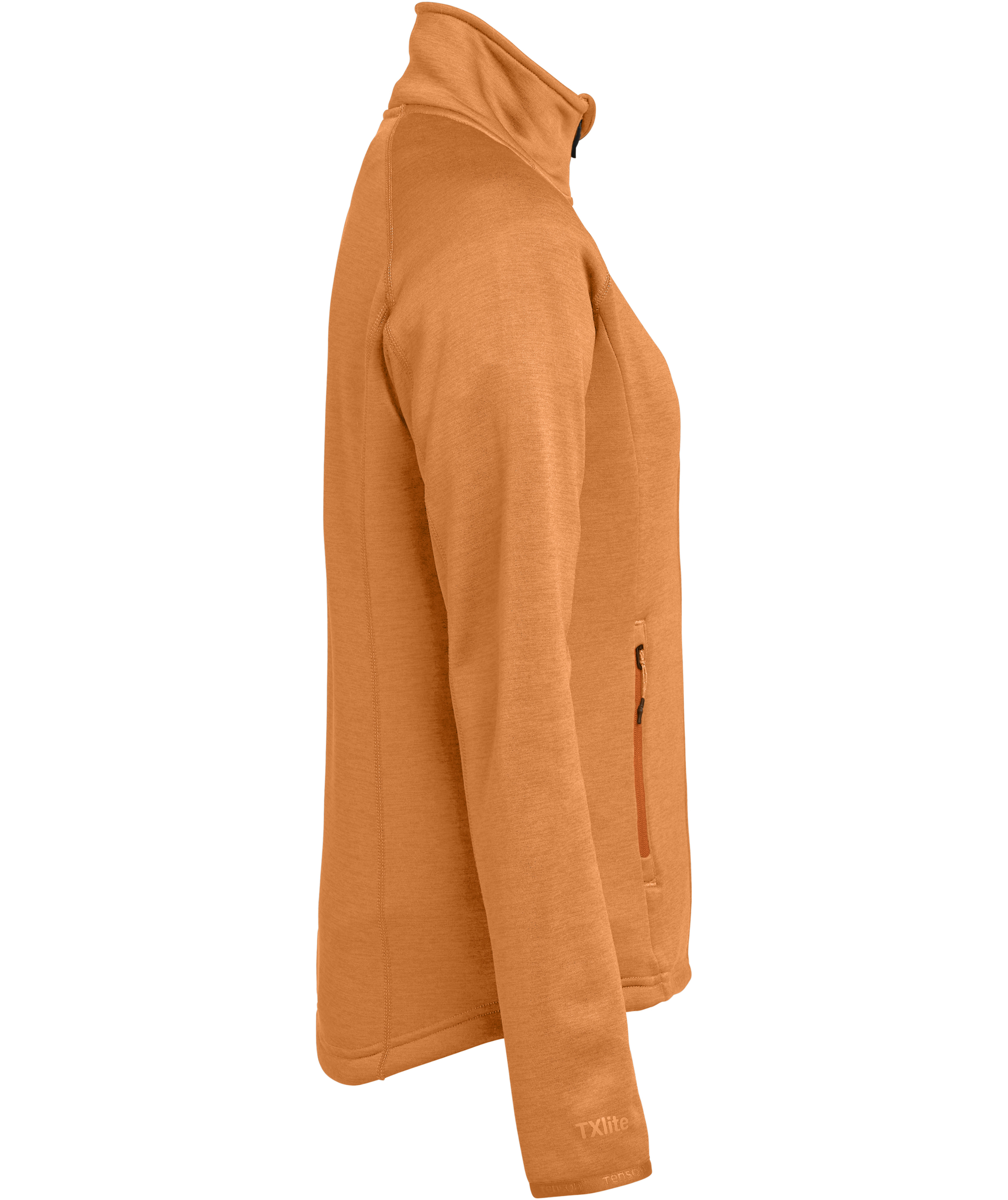 Tenson TXlite dame cardigan, M&oslash;rk Oransje, large image number 4