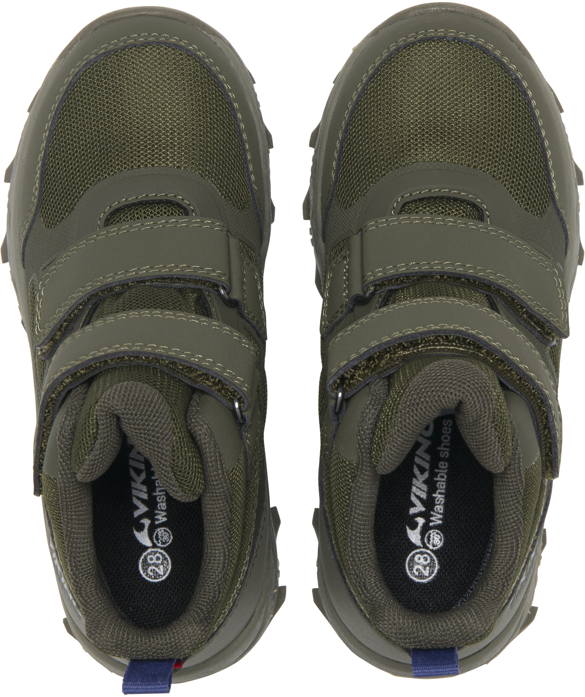 Viking Track Mid WP sneakers til b&oslash;rn, Olive, large image number 2