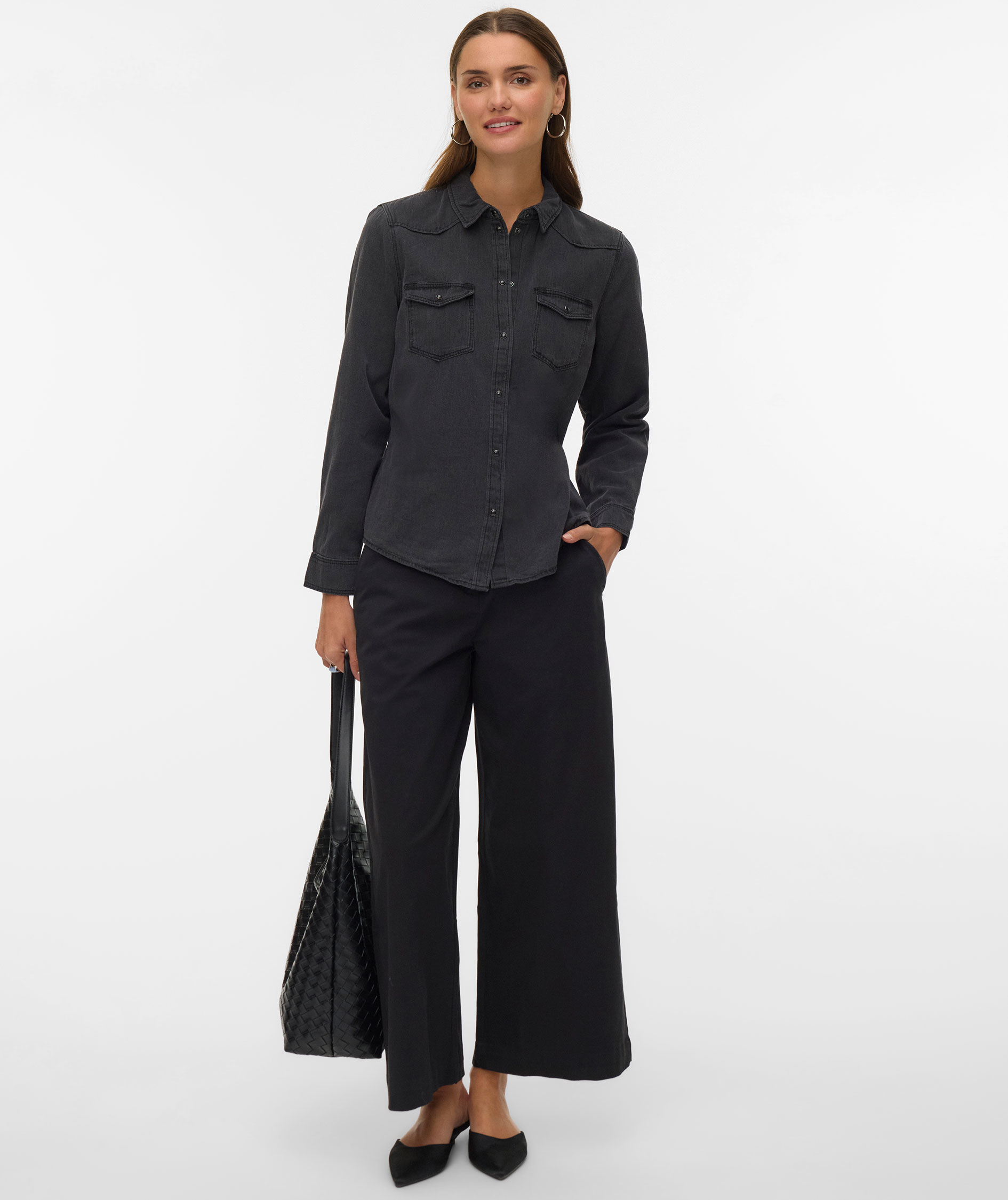 Vero Moda VMMARIA denimskjorta dam, Black Denim