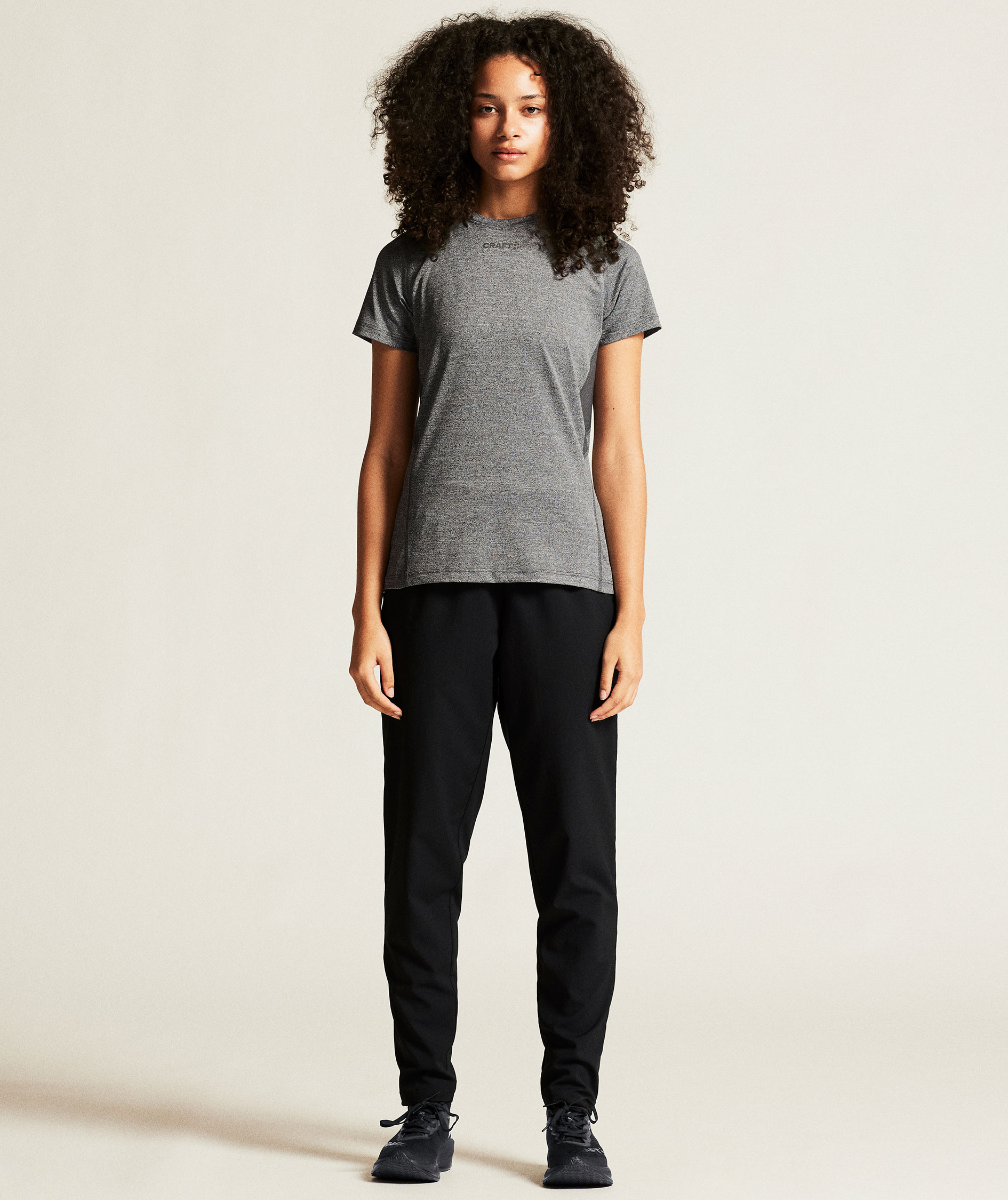 Craft Rush 2.0 Full Zip dame tr&aelig;ningsbukser, Black