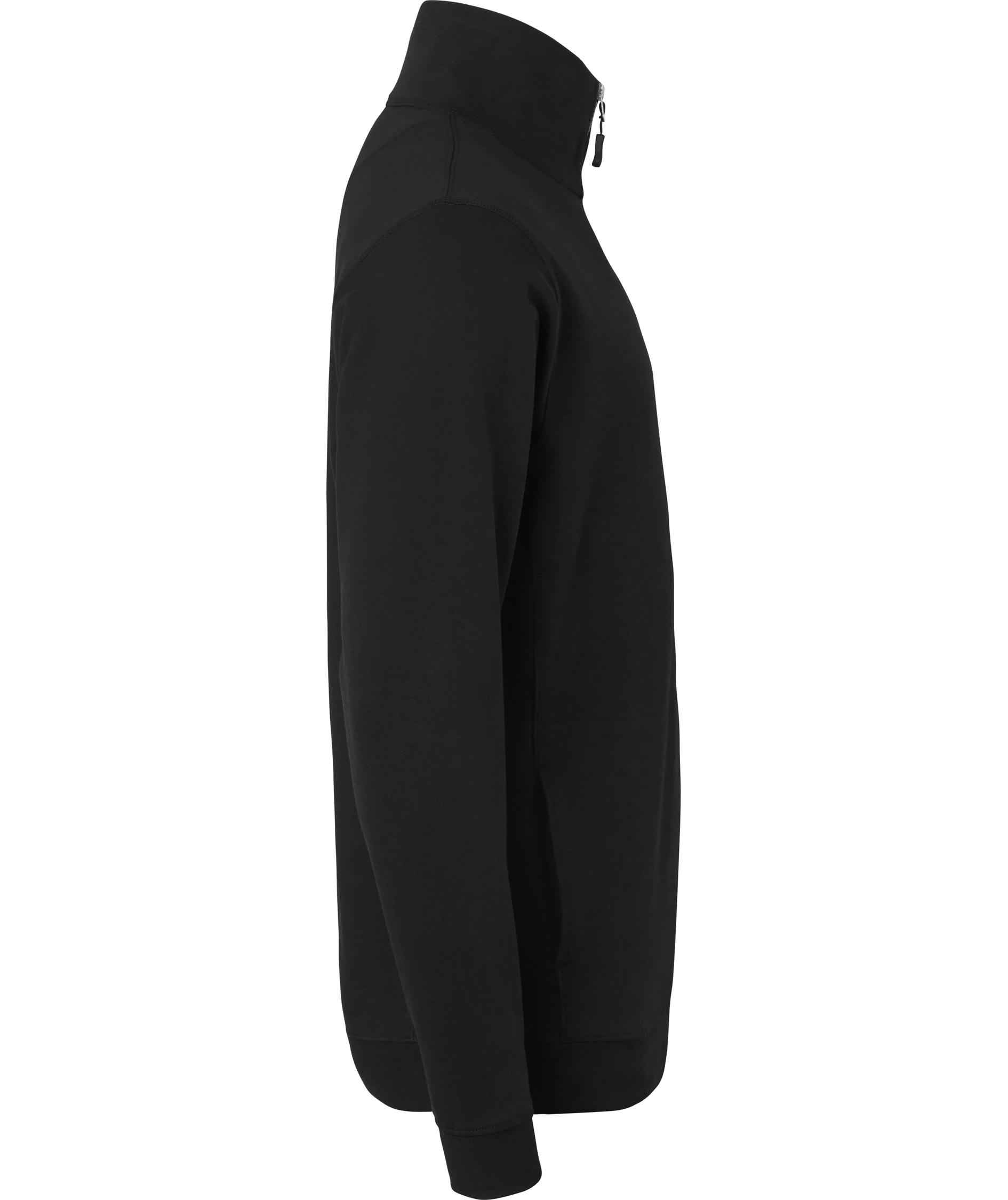 Top Swede sweatshirt with short zipper 0102, Black, large image number 2