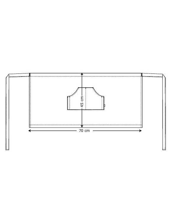 Kentaur forkle med lomme, Svart, Svart, large image number 2