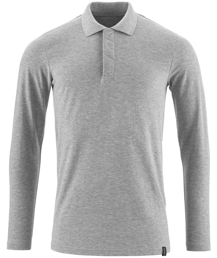 Mascot Crossover langermet polo T-skjorte, Gr&aring;, Gr&aring;, swatch