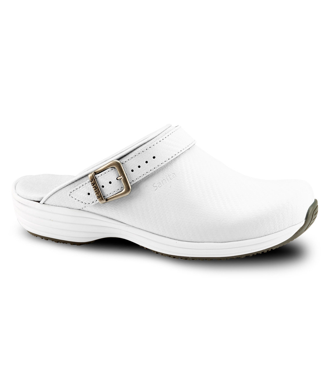 Sanita Wave Carbon women's clogs, White
