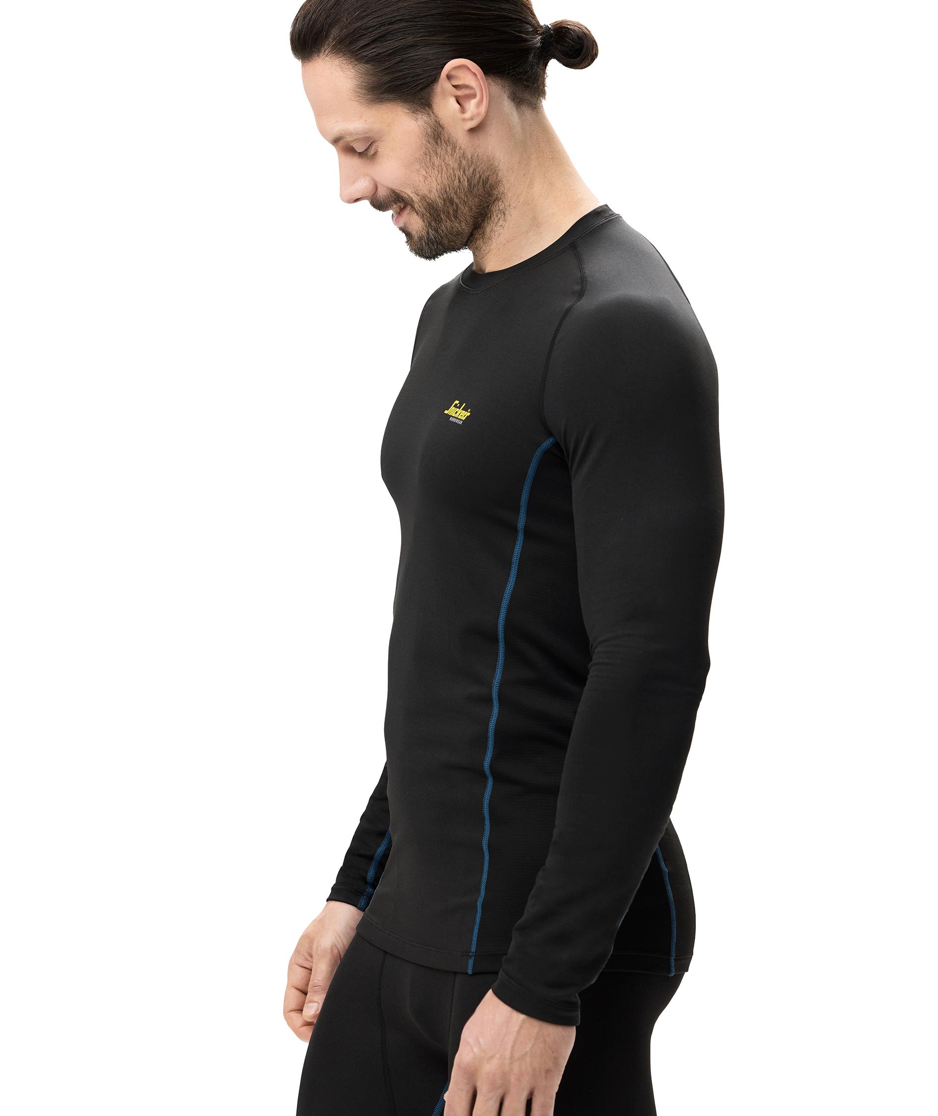 Snickers baselayer genser 9493, Black, large image number 6