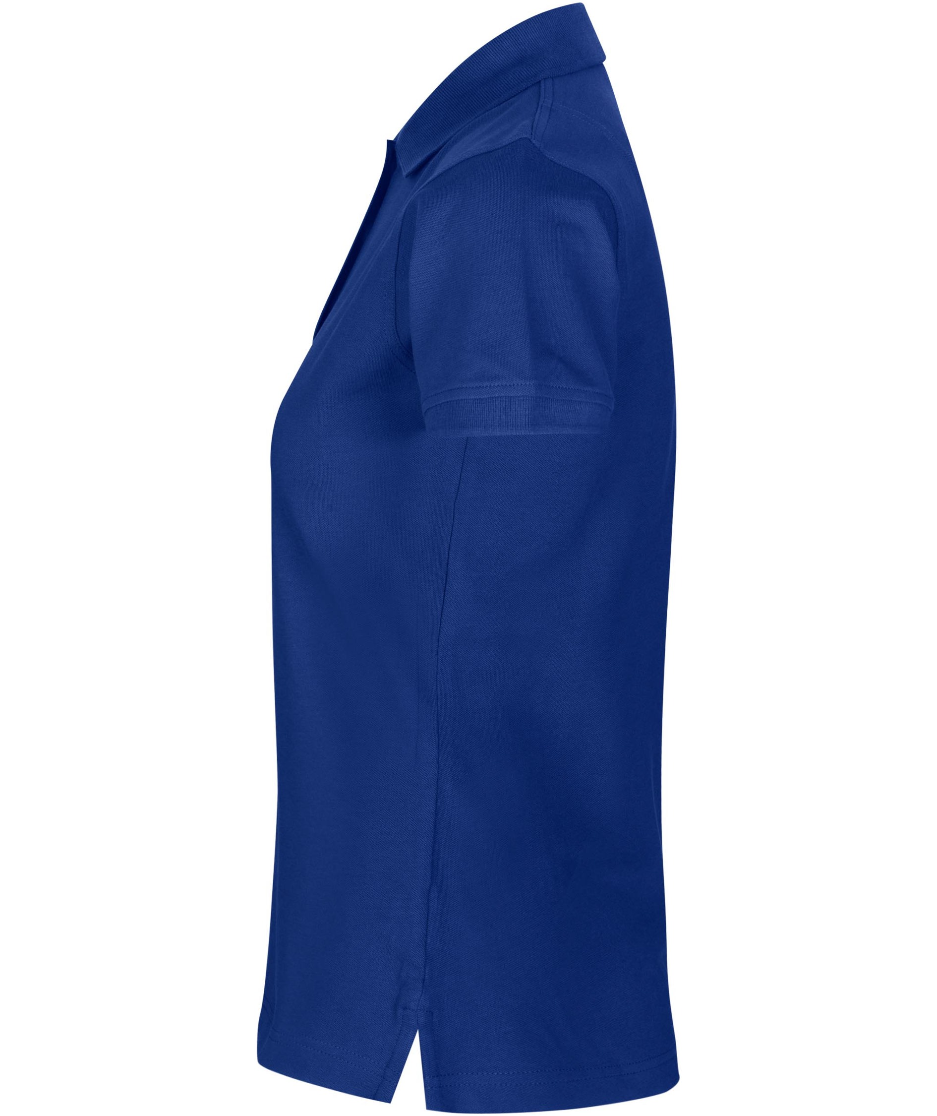 ID dame Pique Polo T-shirt med stretch, Kongebl&aring;, large image number 3