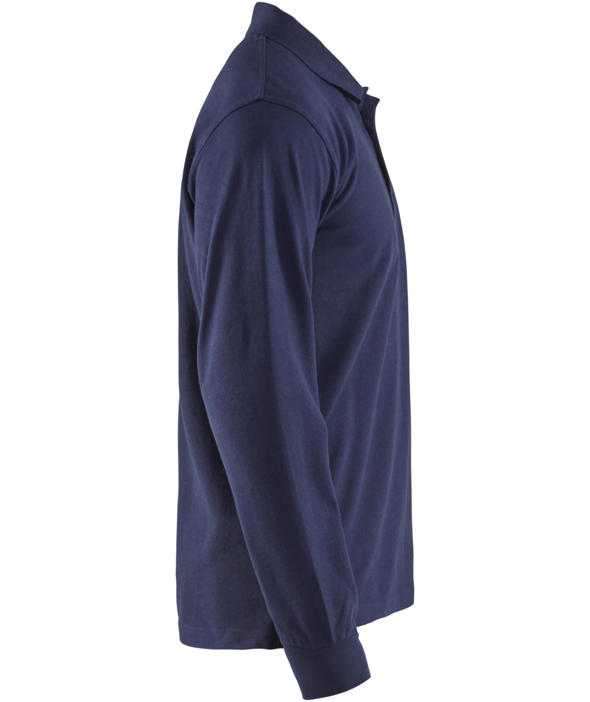 Bl&aring;kl&auml;der long-sleeved polo shirt, Marine, large image number 2