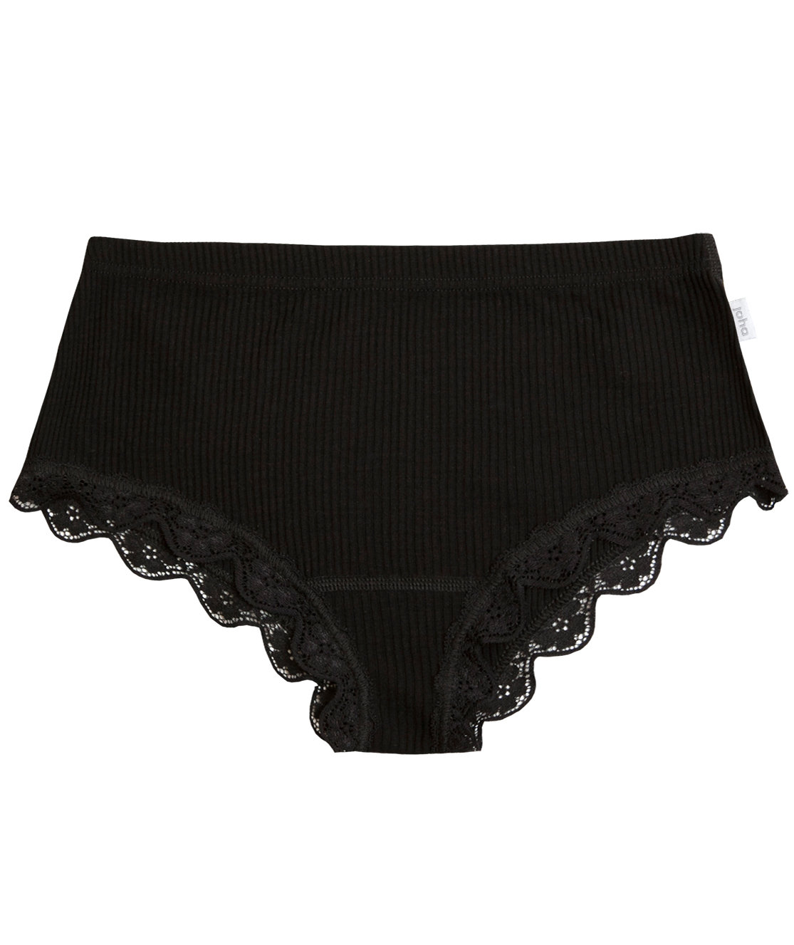 Joha Kate hipsters dam, ull/silke, Svart