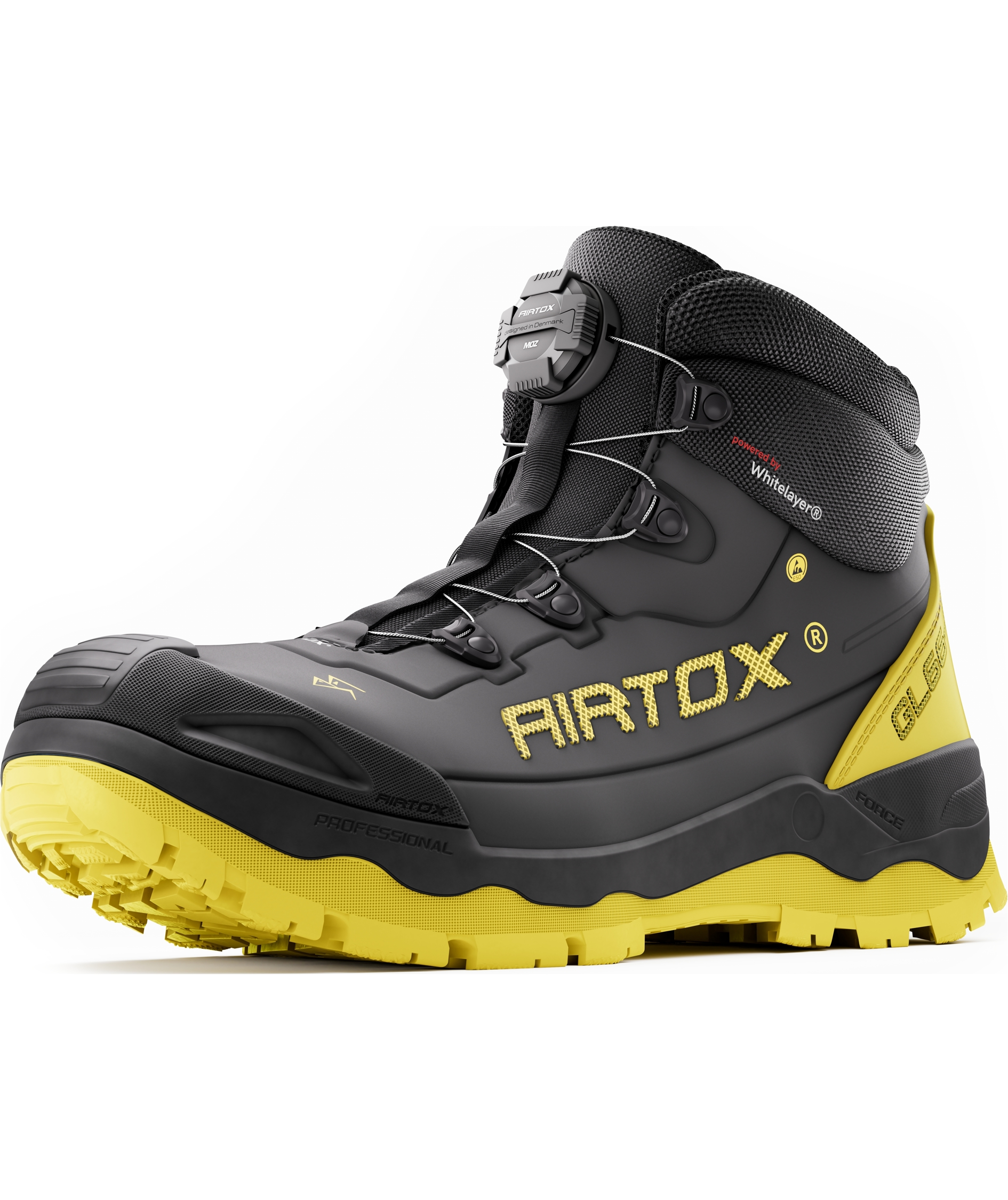 Airtox GL66-R safety boots S3S BOA, Black/Yellow, large image number 2