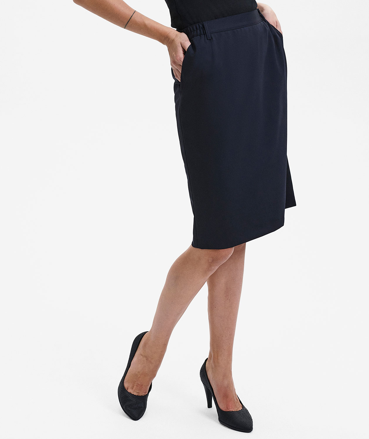 Sunwill Traveller Bistretch Regular fit nederdel, Navy, large image number 2