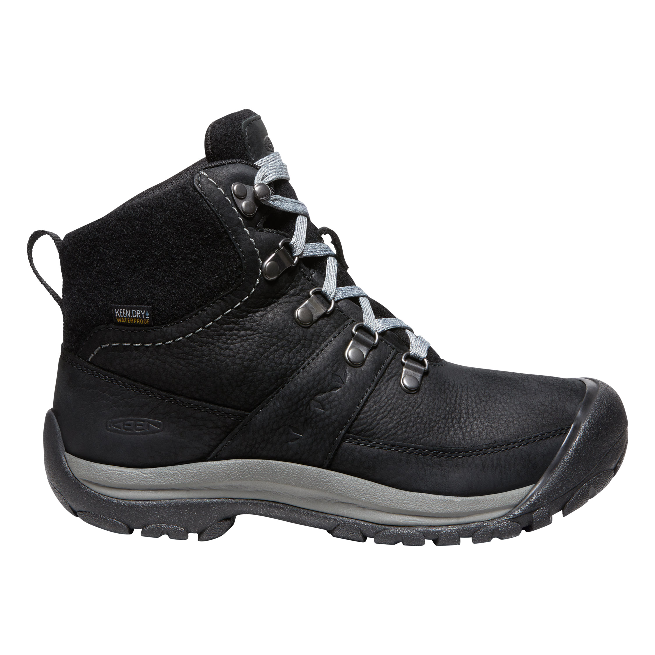 Keen Kaci III Winter MID WP women's hiking boots, Black/Steel Grey, large image number 3