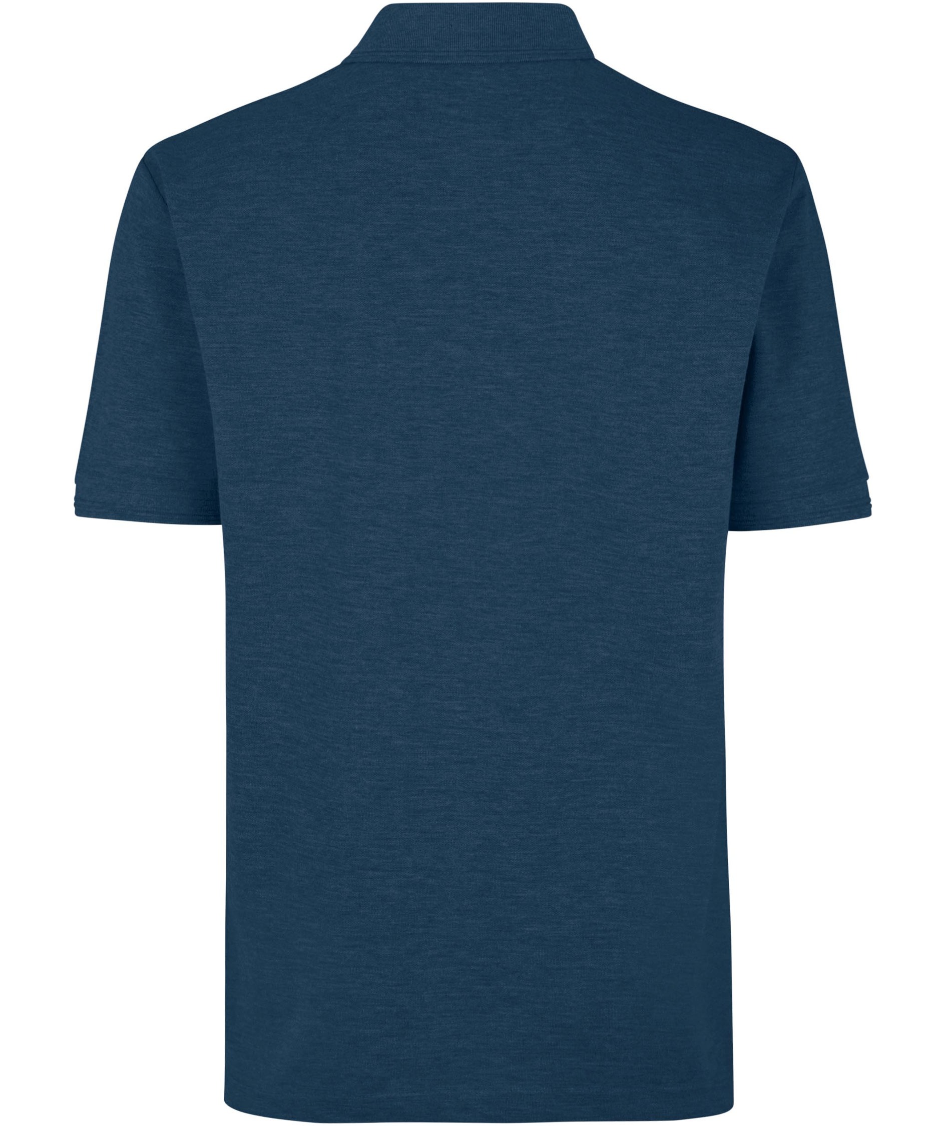 ID PRO Wear Polo T-skjorte med brystlomme, Bl&aring; Melange