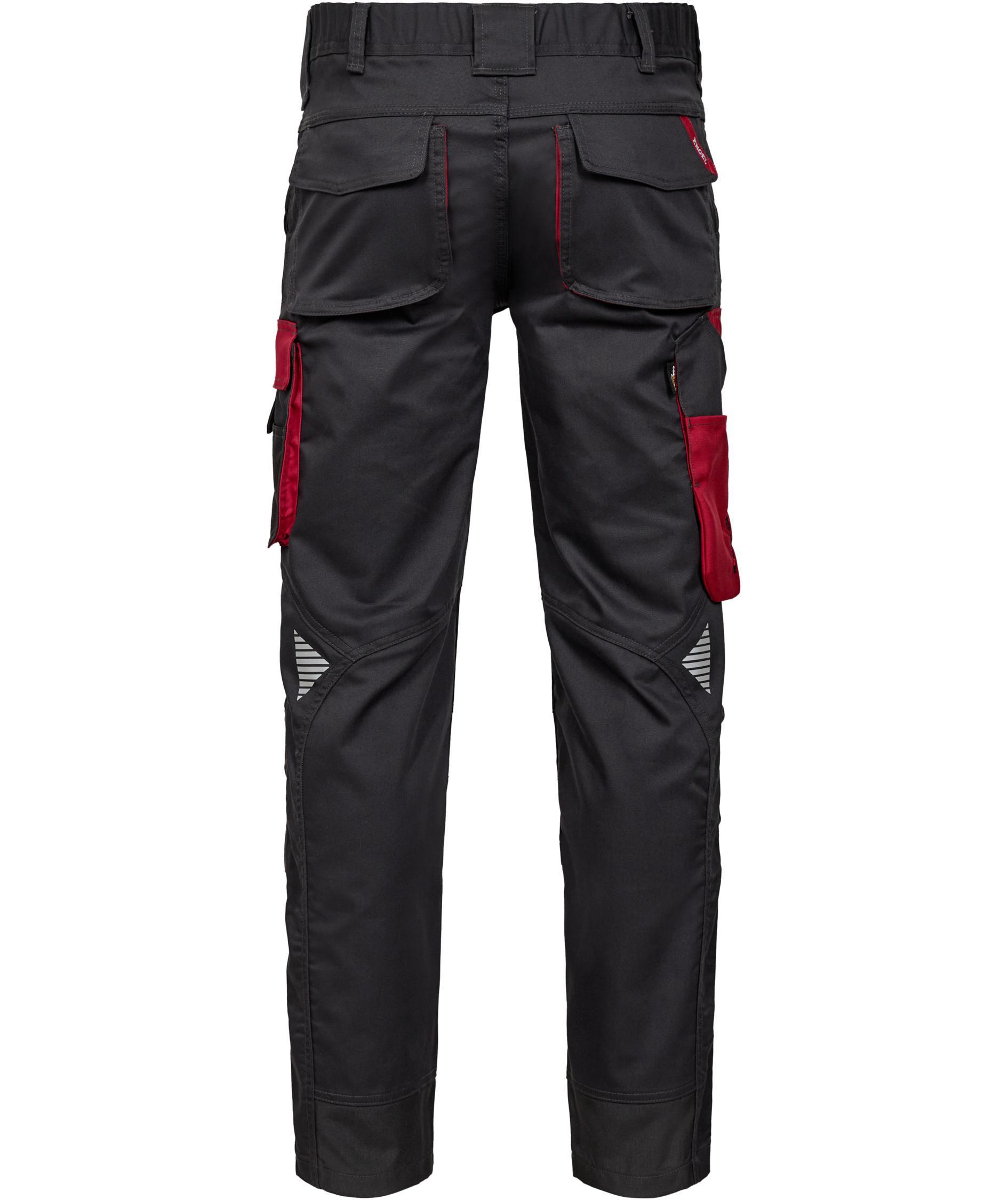 Engel Galaxy arbeidsbukse, Anthracite/Tomato Red, large image number 1
