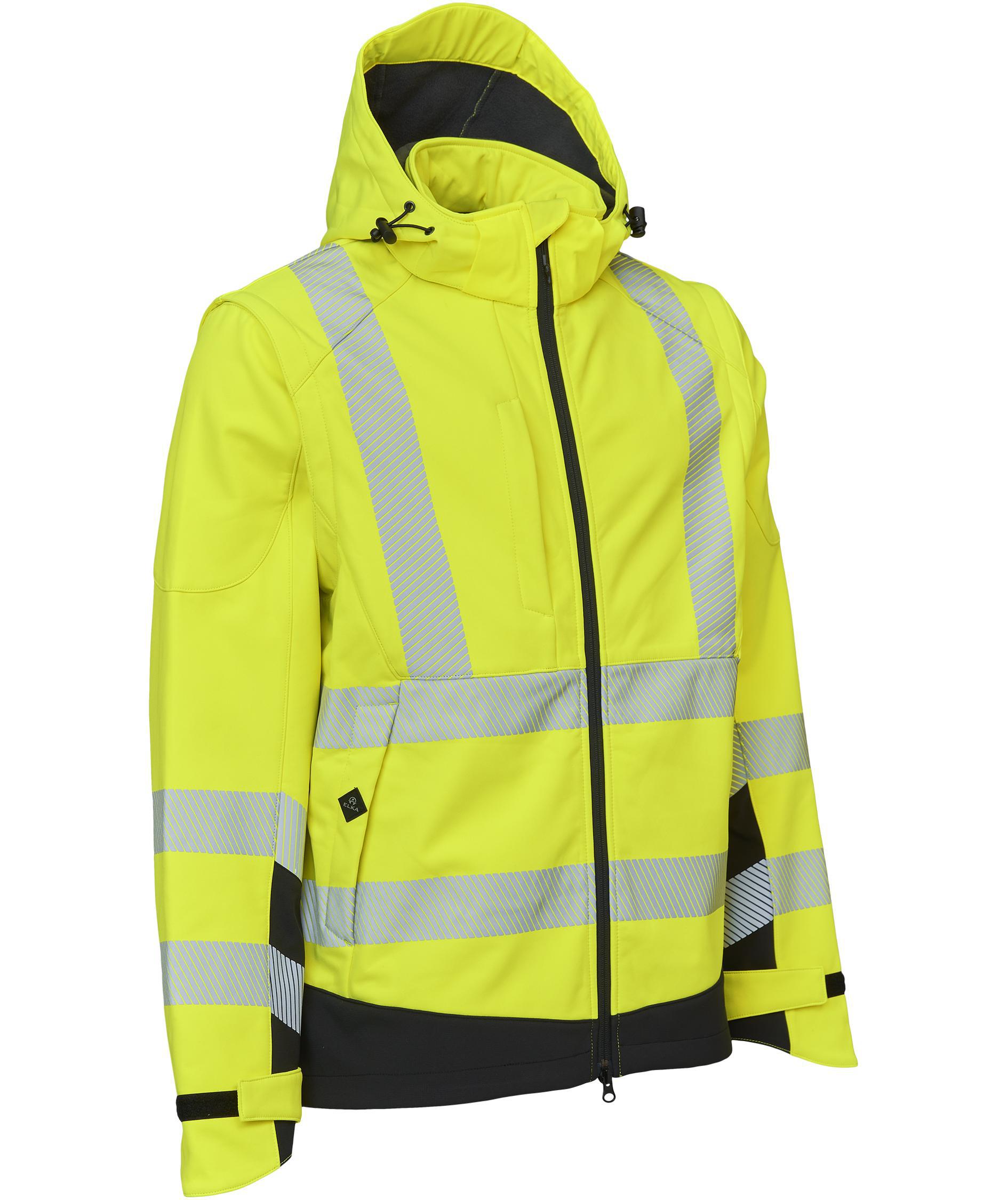 ELKA Visible Xtreme 2-in-1 softshell jacket, Hi-vis Yellow/Black, large image number 0