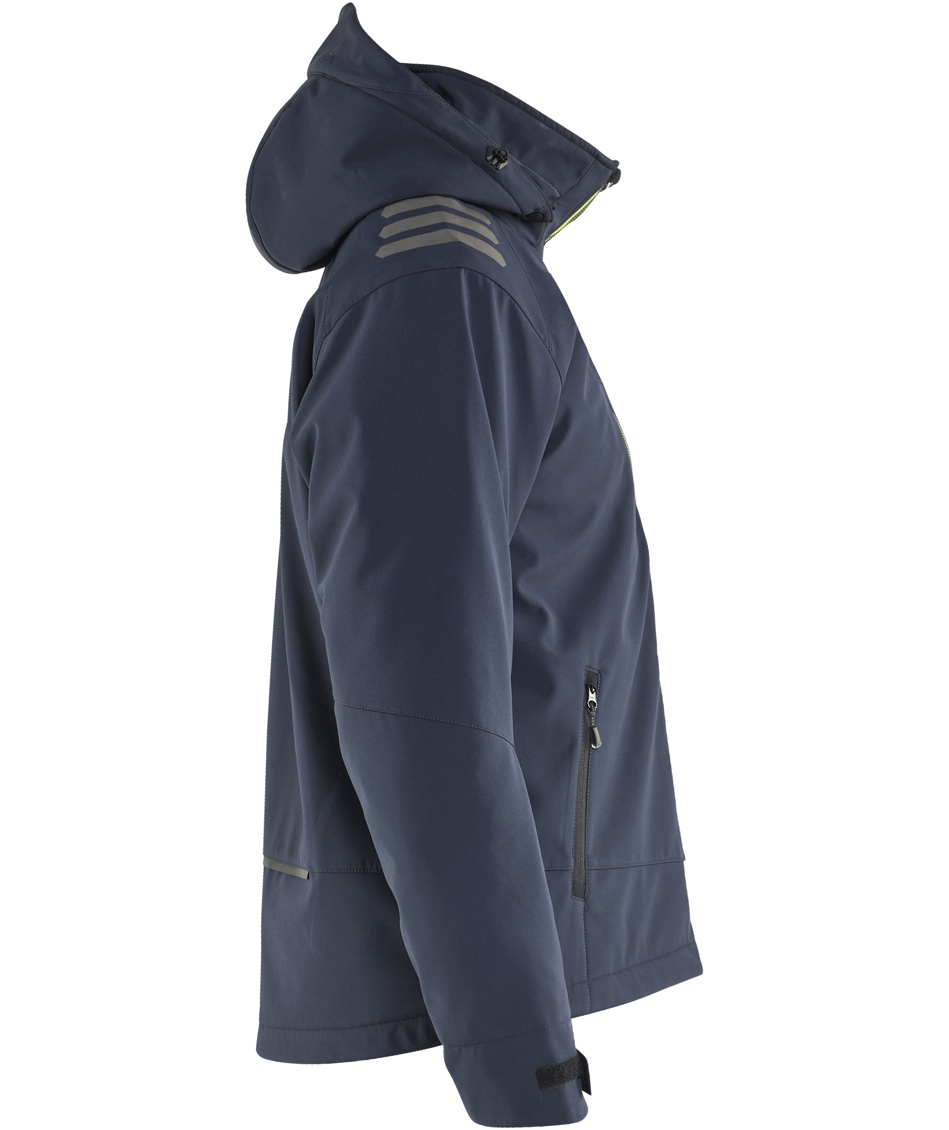Bl&aring;kl&auml;der lightweight lined softshell jacket, Dark Marine/Hi-Vis Yellow, large image number 2