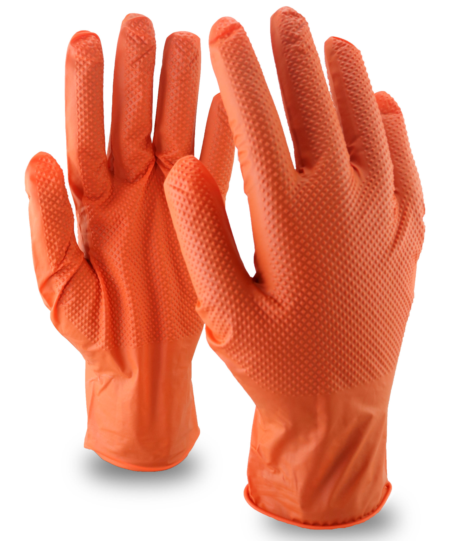 OX-ON Disposable Supreme 15600 nitril engangshanske 50 stk., Oransje