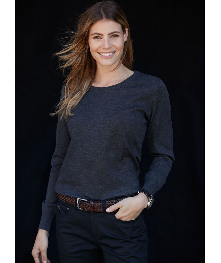 Cutter & Buck Eatonville dame strikket genser, Antrasitt Melange, large image number 8