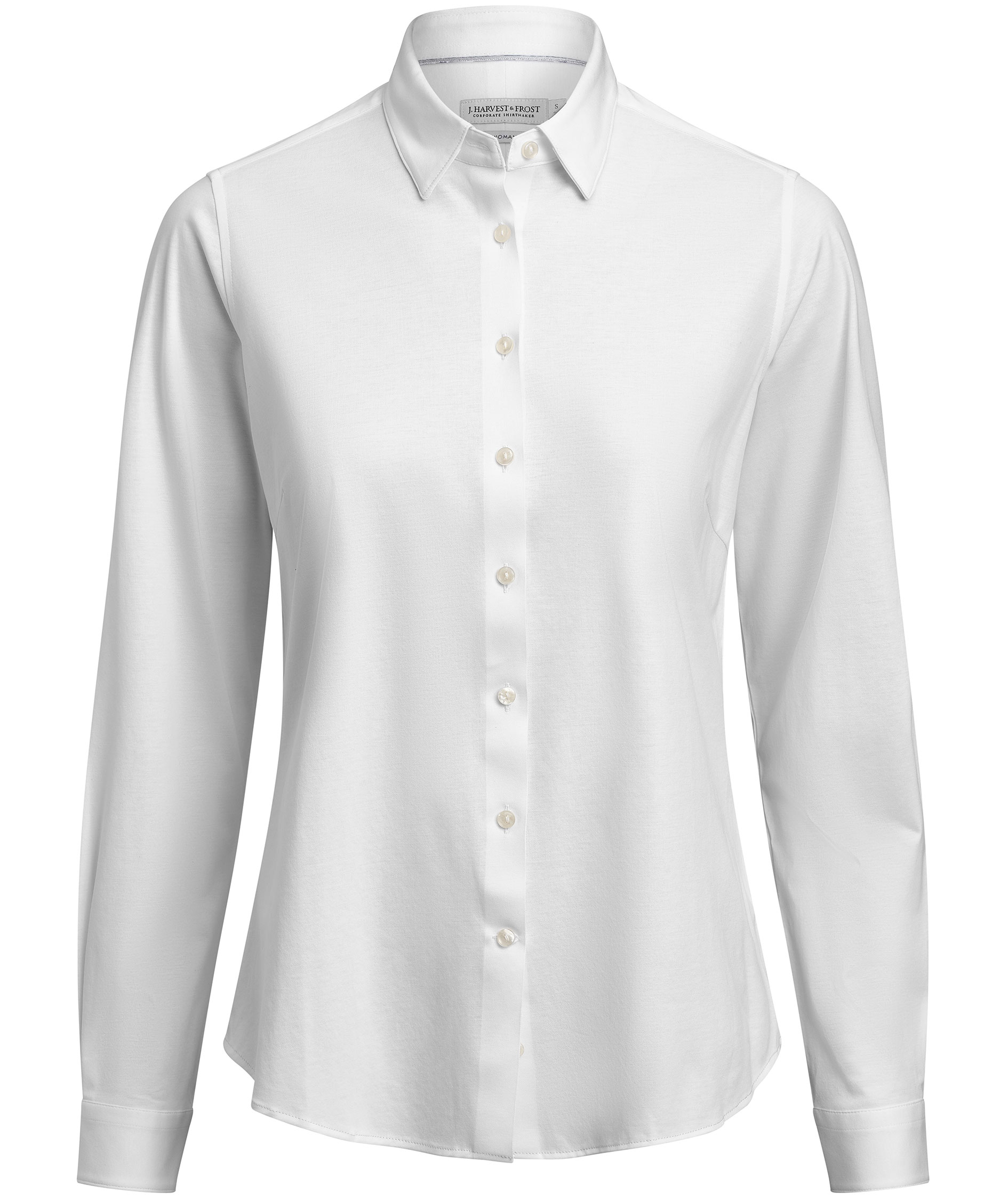 J. Harvest & Frost Indigo Bow 132 Contemporary skjorta dam, White, White, swatch