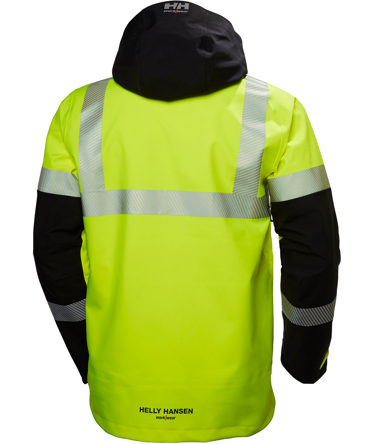 Helly Hansen ICU shell jacket, Hi-vis yellow/charcoal, large image number 4