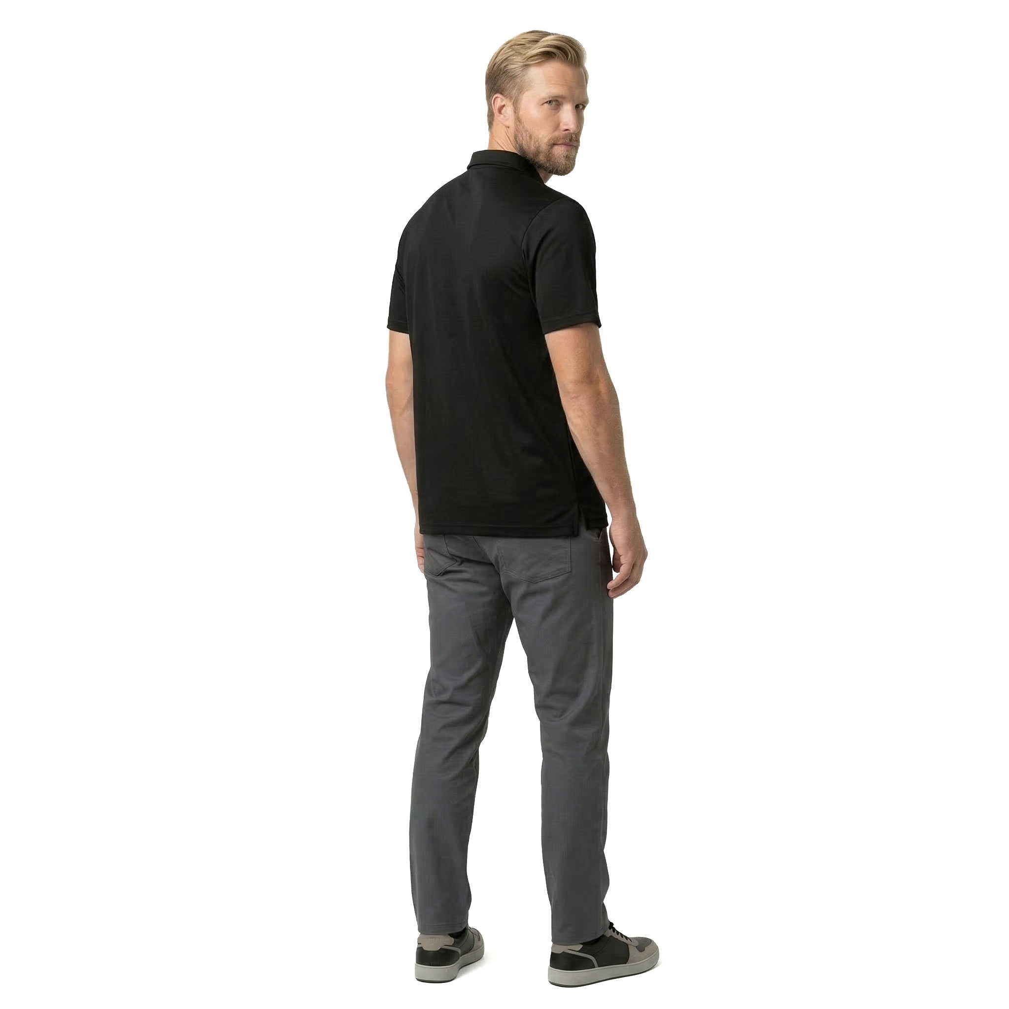 Westborn Urban Polo T-shirt, Black, large image number 3
