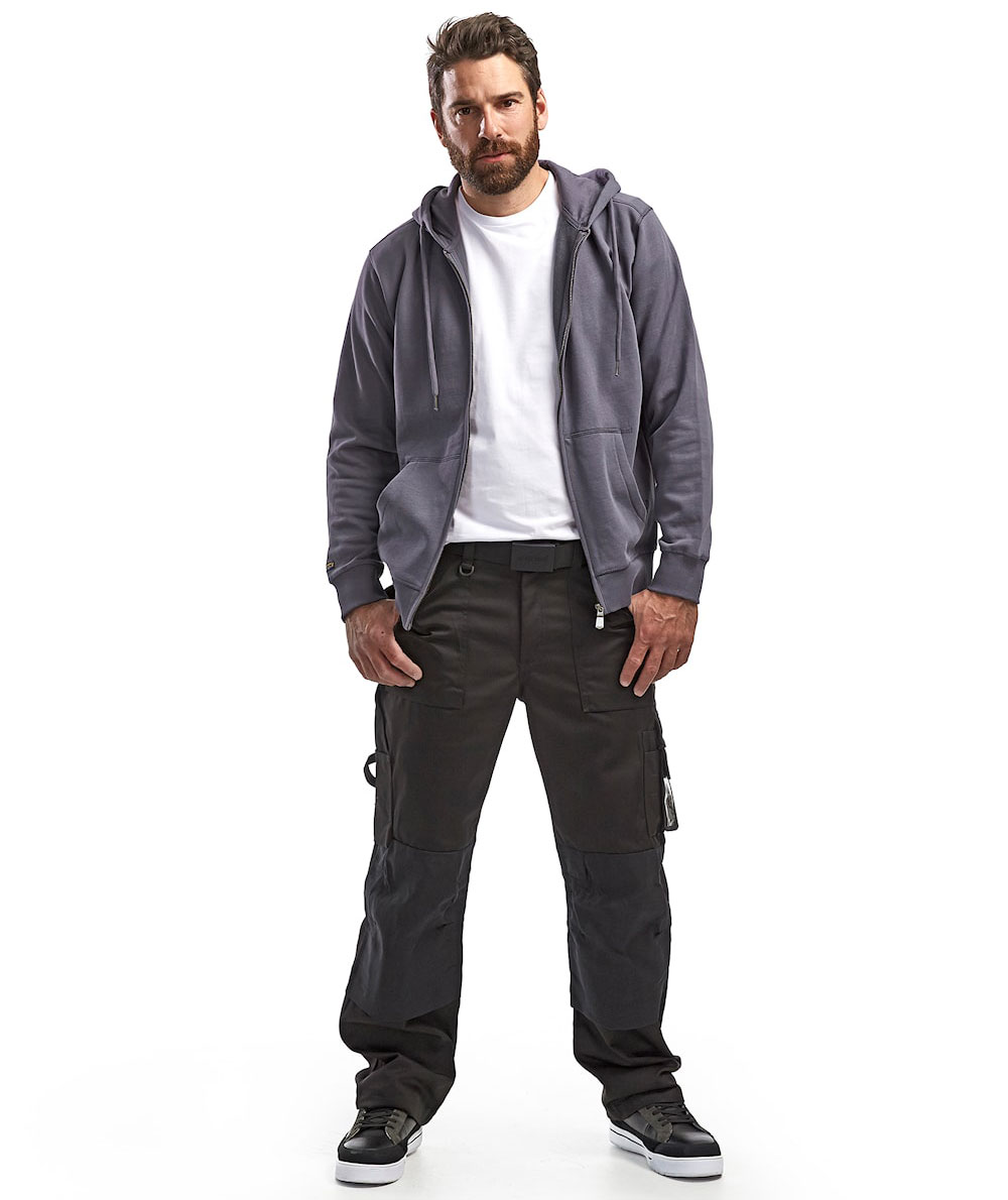 Bl&aring;kl&auml;der arbetsbyxa, Svart, Svart, large image number 1