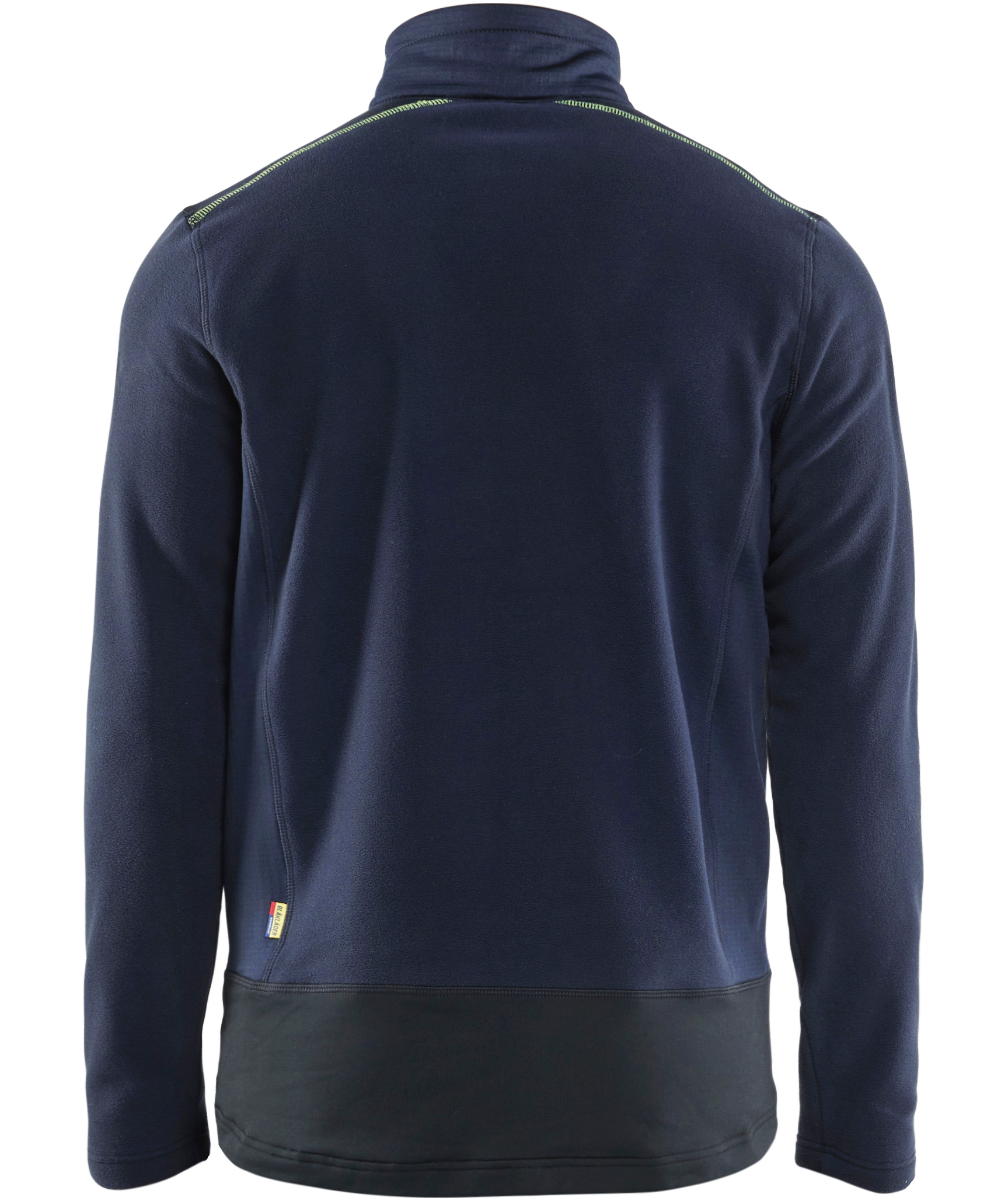 Bl&aring;kl&auml;der Unite microfleece genser, M&oslash;rk Marine/Hi-Vis Gul, large image number 1