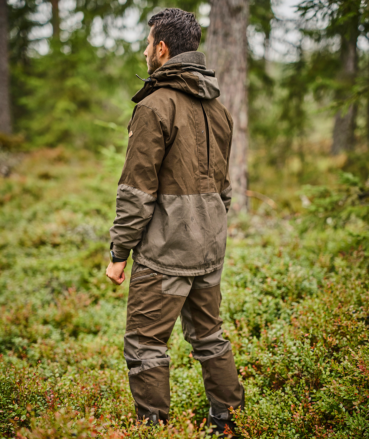 Pinewood Furudal Tracking jakke, Mossgreen/ Dark Mossgreen, large image number 6