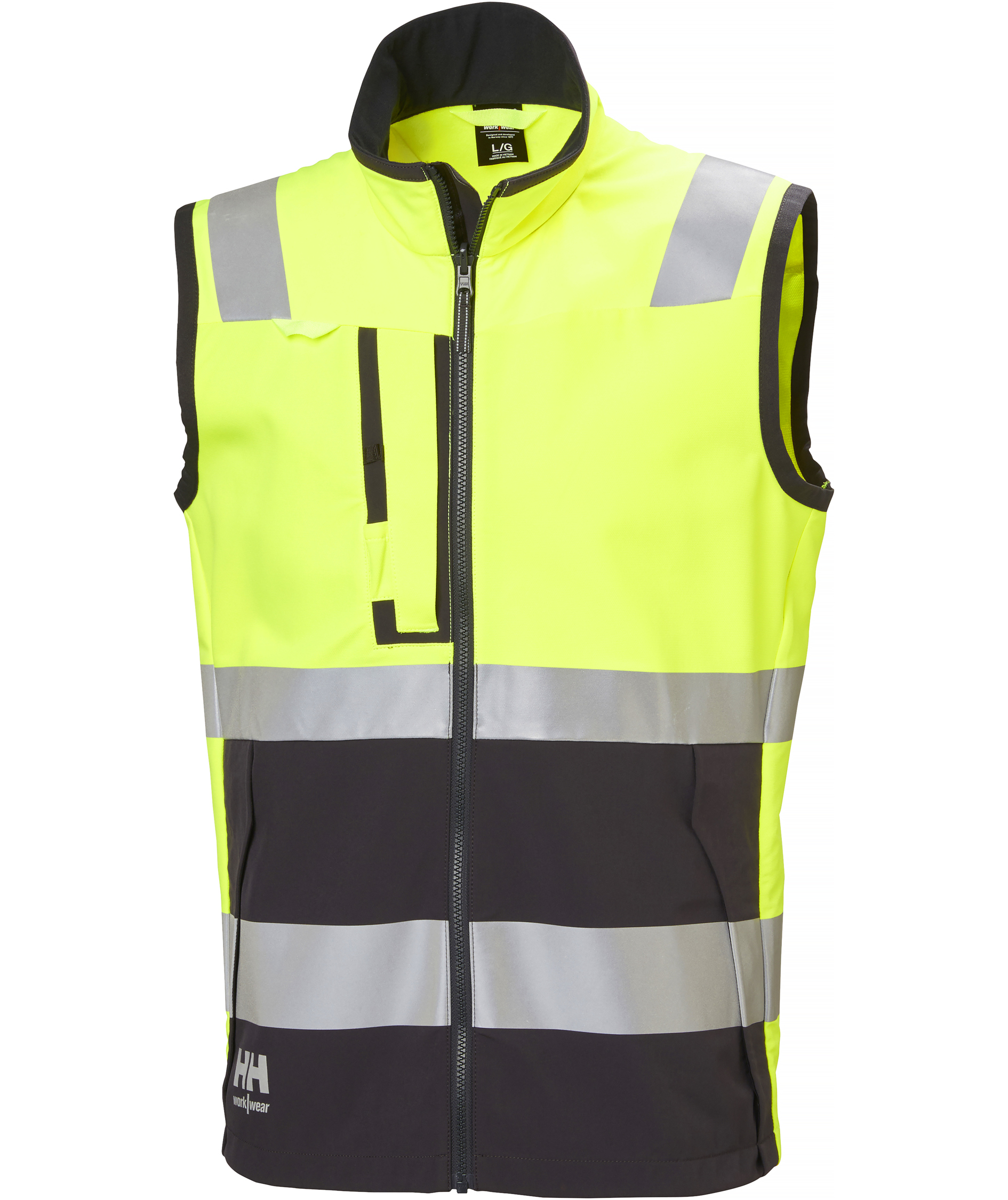 Helly Hansen Alna 4X Tech v&auml;st full stretch, Varsel Gul/Ebony