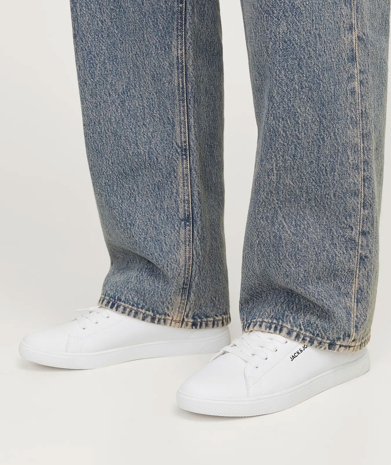 Jack & Jones JFWBOSLEY PU sneakers, White/Navy Blazer, large image number 3