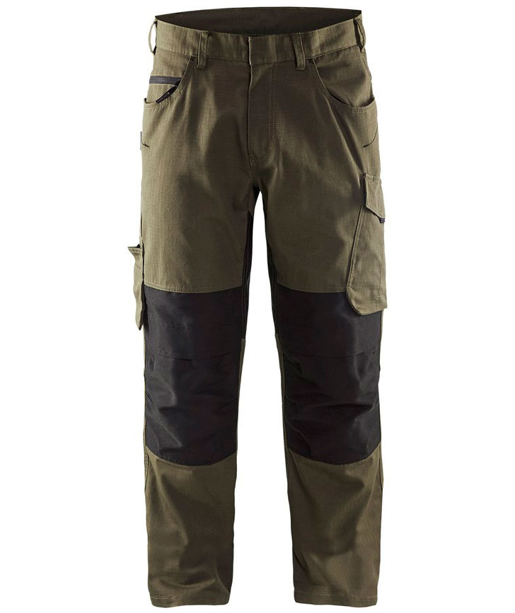Bl&aring;kl&auml;der Unite Arbeitshose, Olivgr&uuml;n/Schwarz, large image number 0