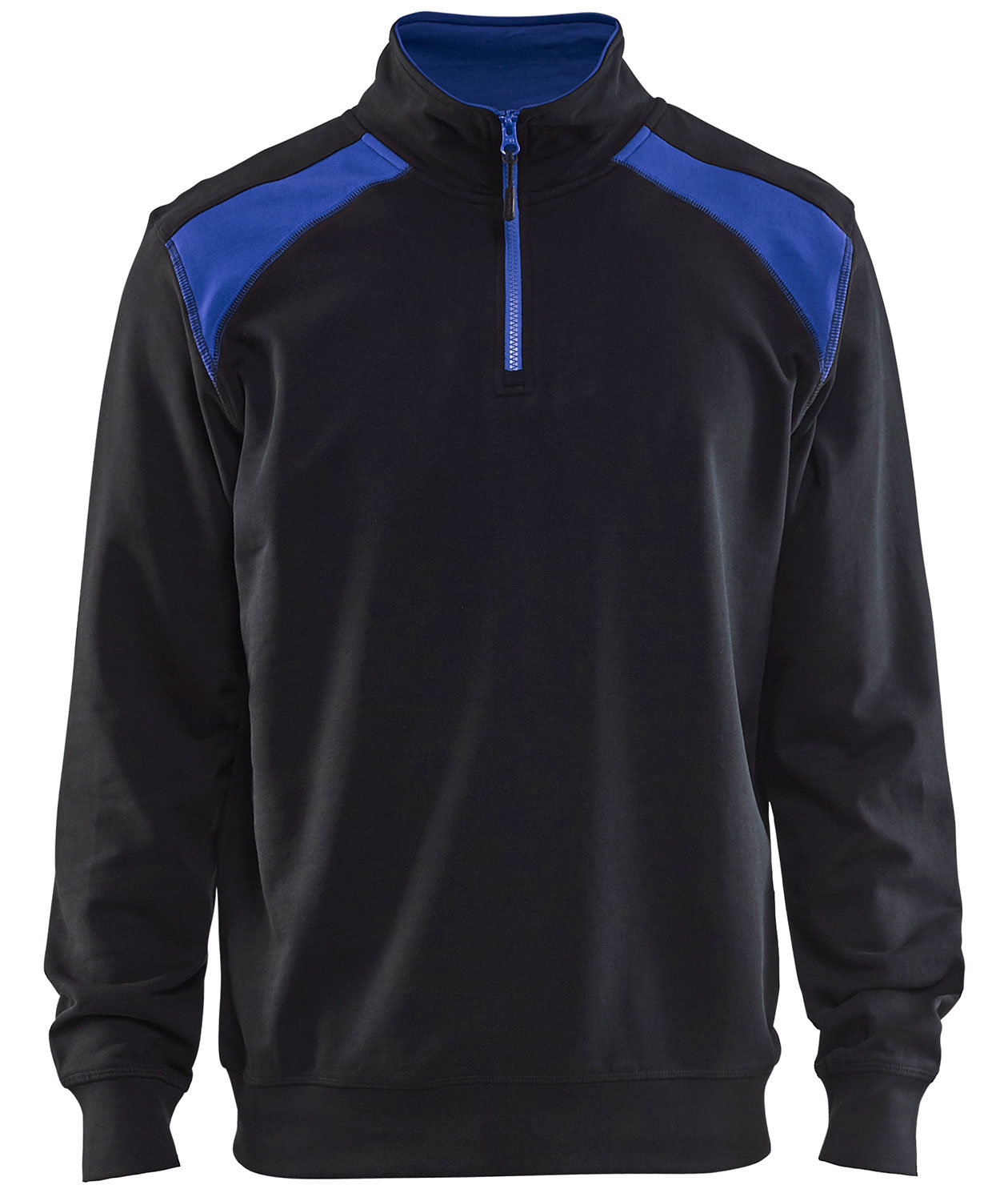 Bl&aring;kl&auml;der Unite Half-Zip sweatshirt, Black/Cobalt Blue, Black/Cobalt Blue, swatch