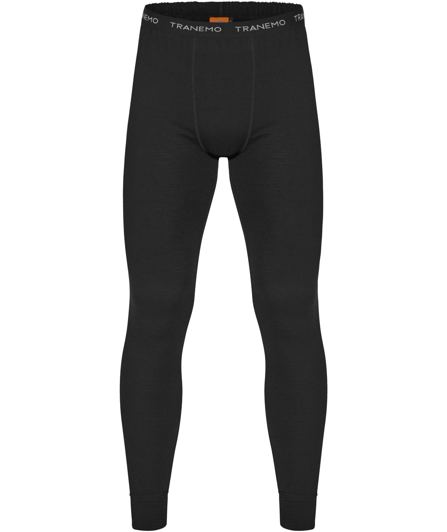Tranemo FR l&aring;ngkalsonger med merinoull, Svart