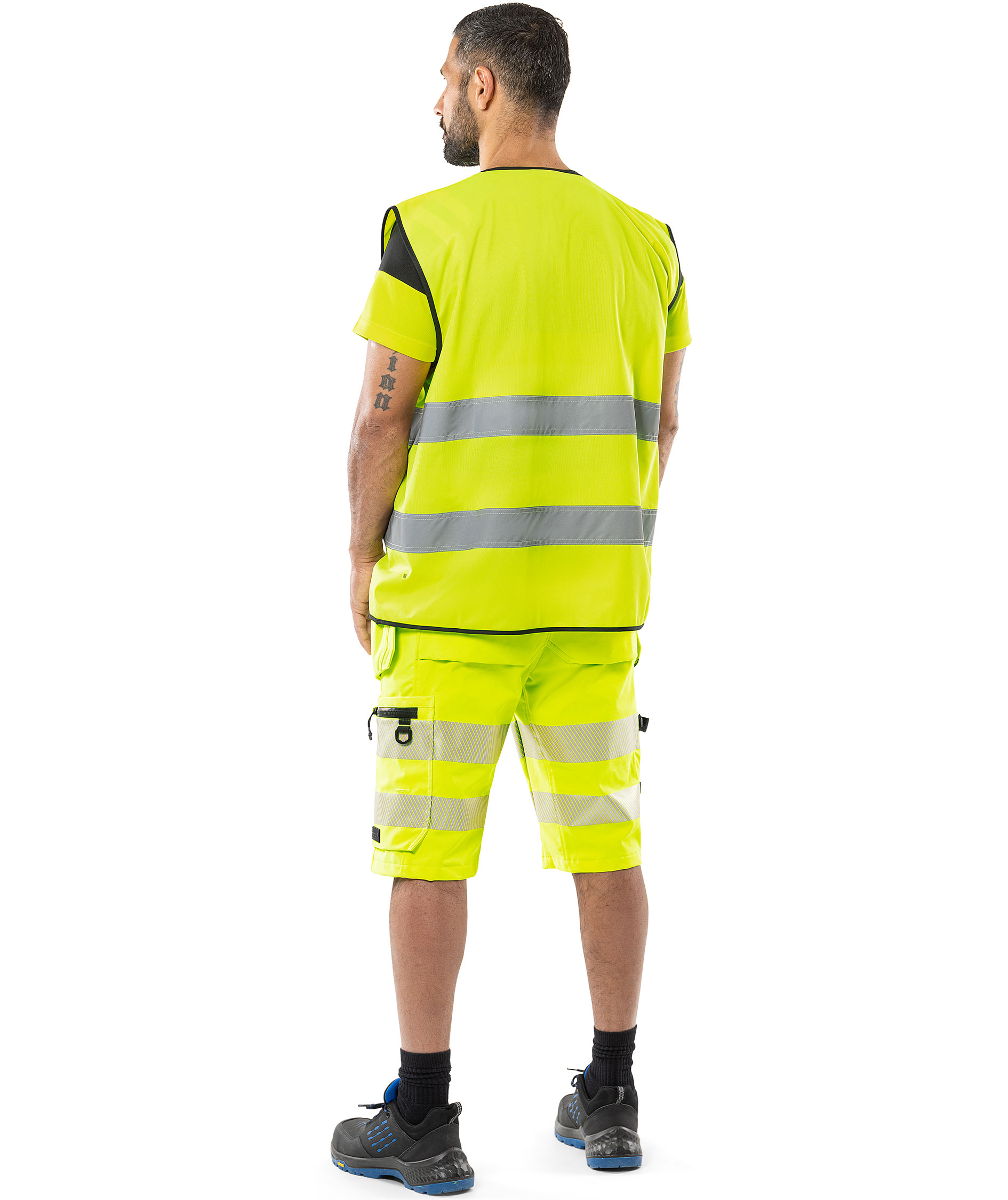 Fristads varselv&auml;st vest 5100 HVS, Varsel Gul, Varsel Gul, large image number 3