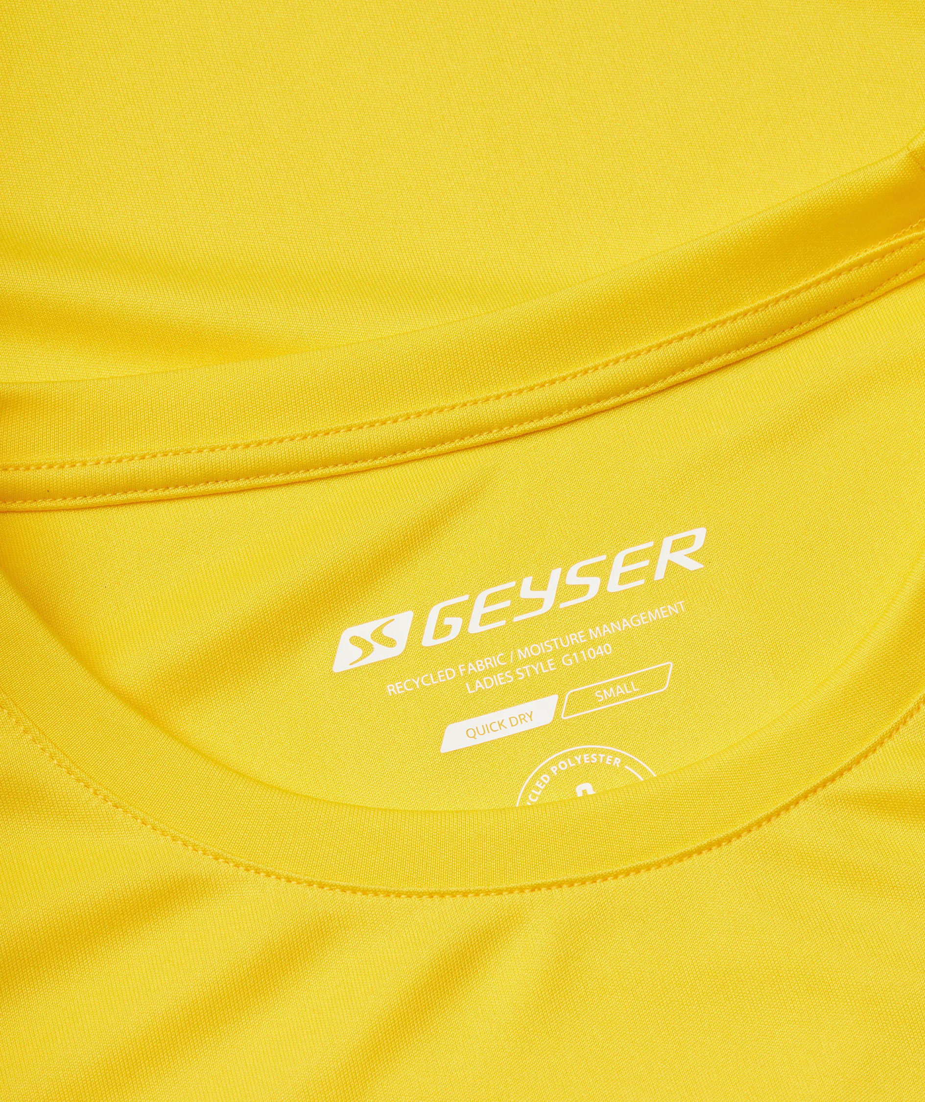 GEYSER&nbsp;Essential interlock dame T-skjorte, Gul, large image number 3