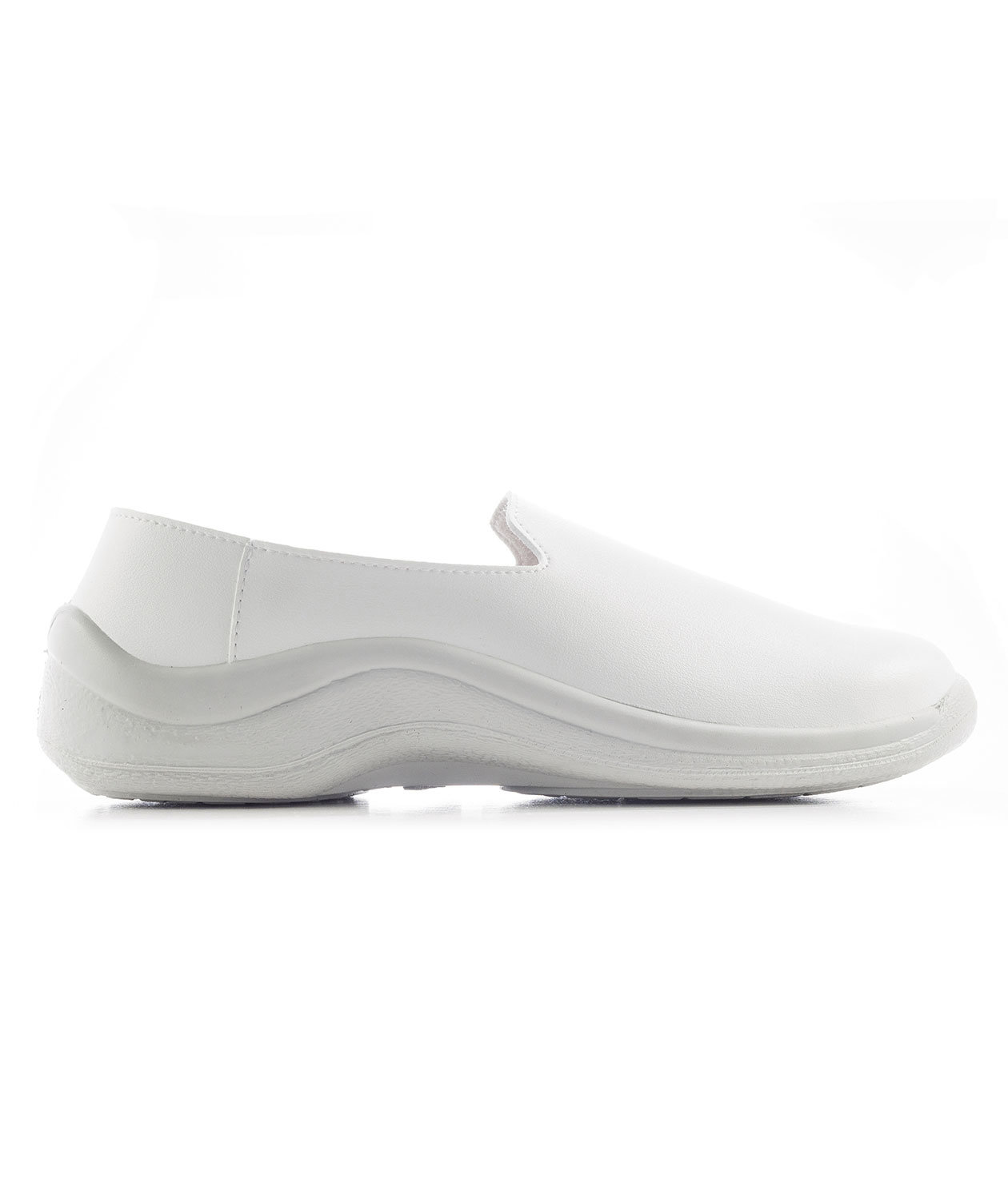 Codeor Slip-On loafer arbetsskor O1, Vit