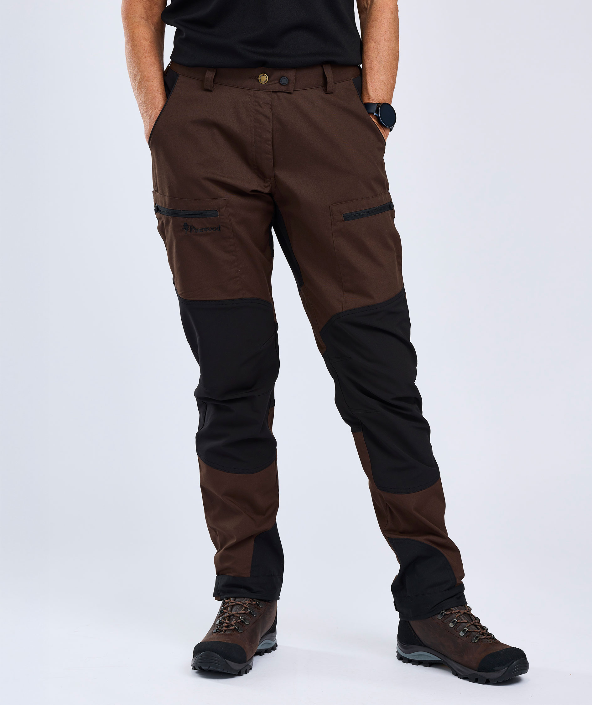 Pinewood Caribou TC damebukser, Dark Brown/Black, large image number 4